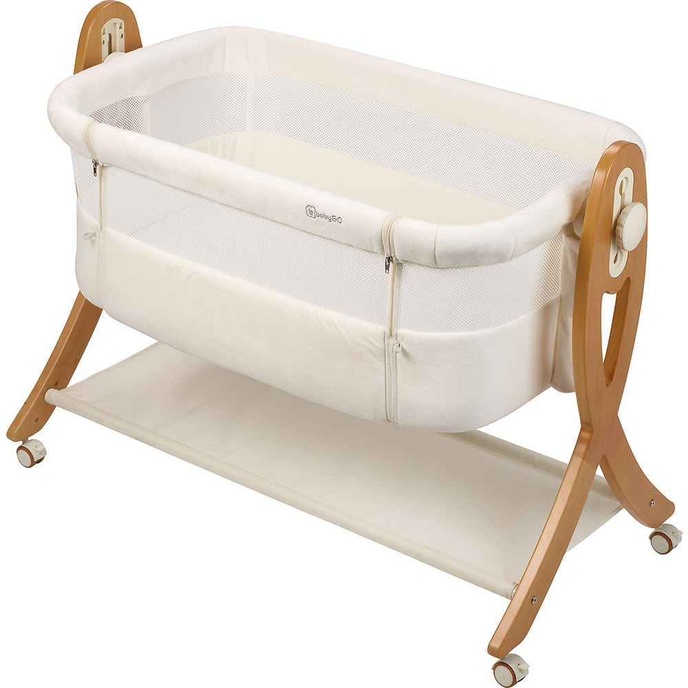 BabyGo side bed cradle SidebySide cream