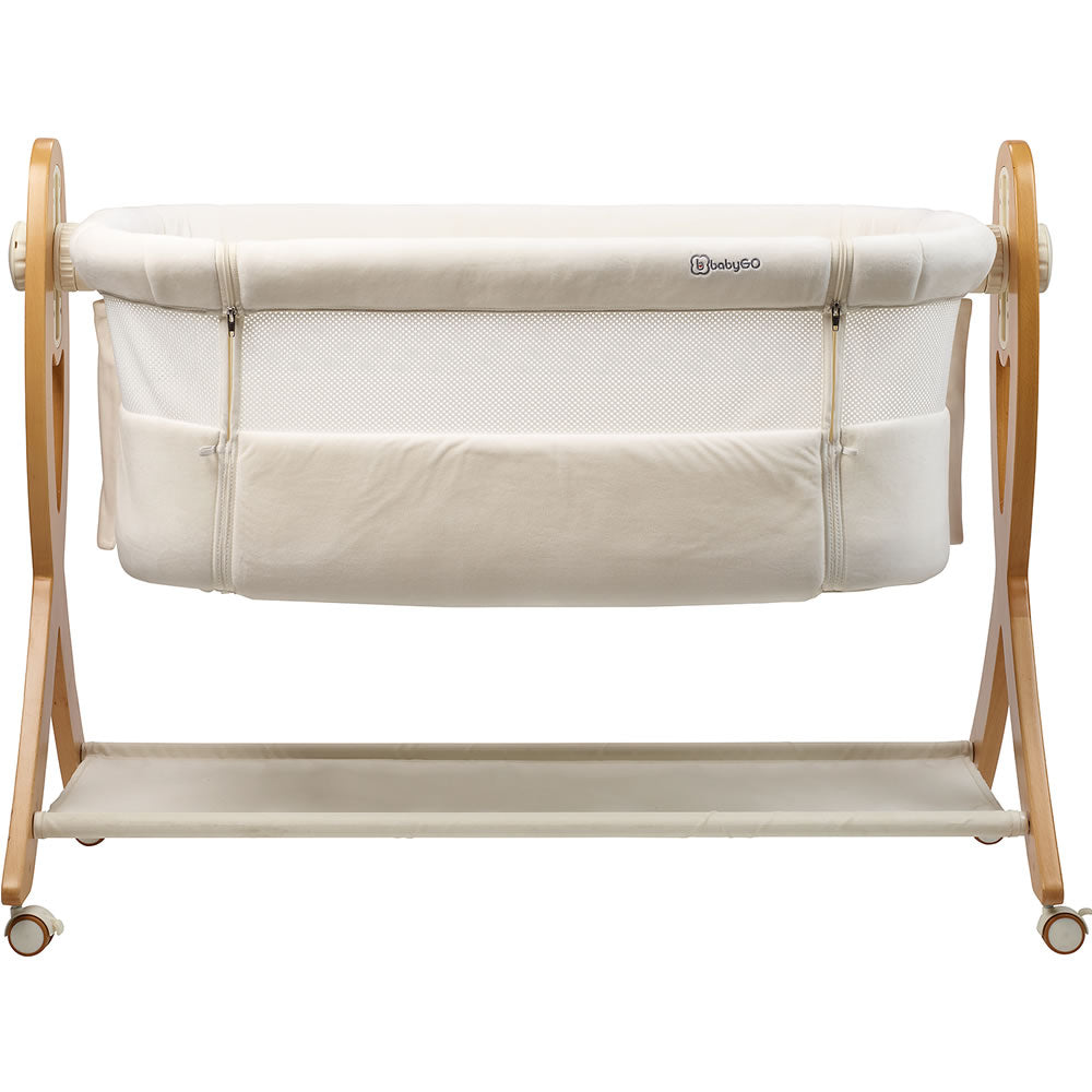 BabyGo side bed cradle SidebySide cream