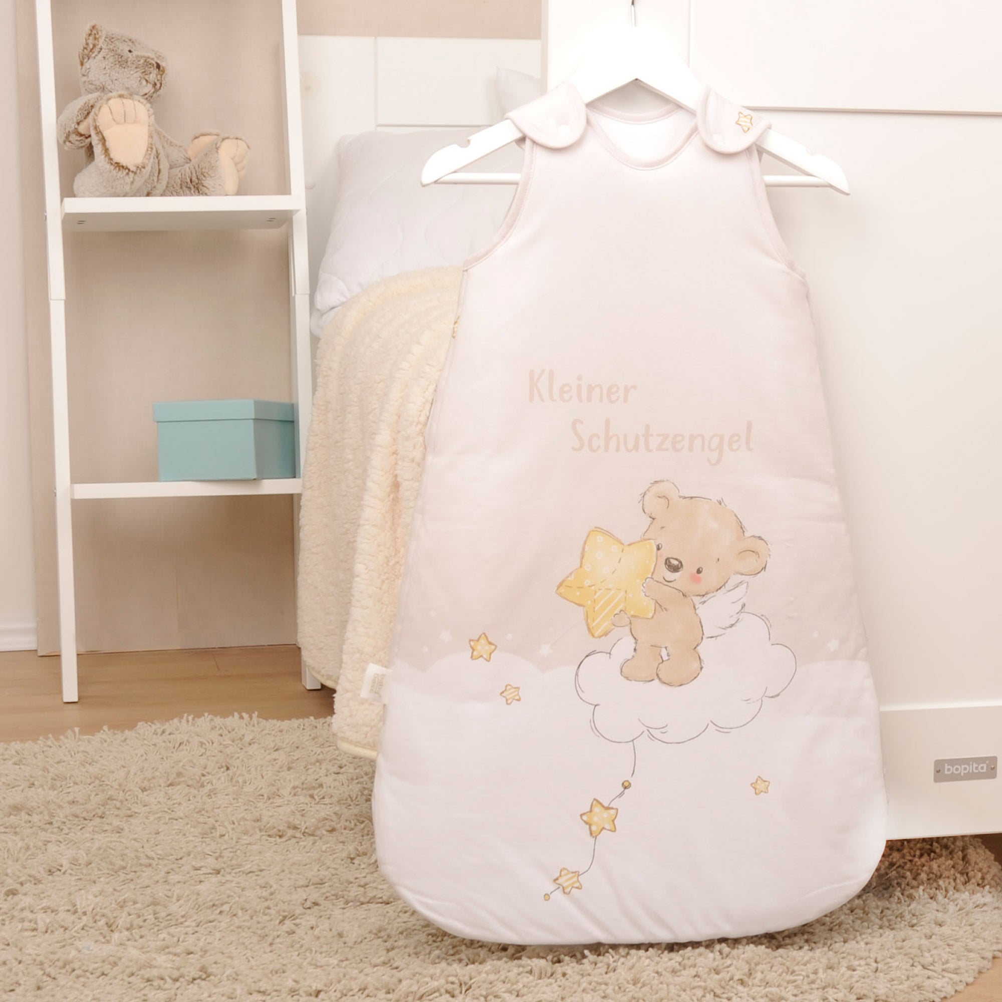 babybest® Babyschlafsack Kleiner Schutzengel – Ganzjahres Schlafsack 2,5 TOG – 70 cm