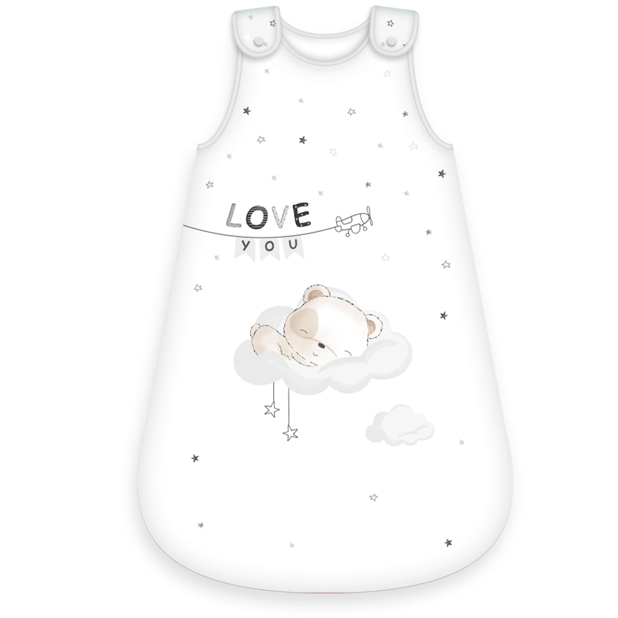 babybest® Babyschlafsack Sleeping Little Bear 70 cm – Ganzjahres Schlafsack 2,5 TOG