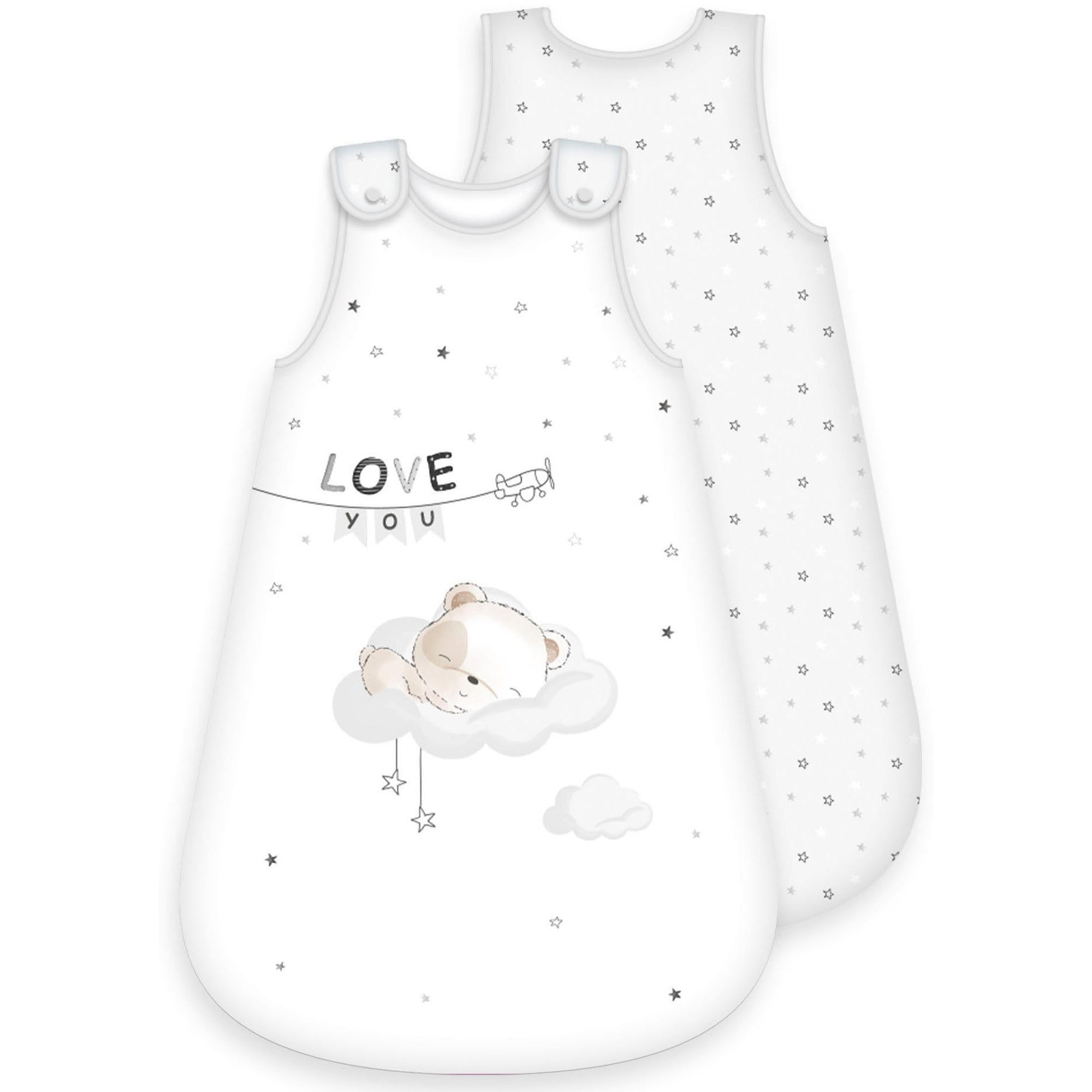 babybest® Babyschlafsack Sleeping Little Bear 70 cm – Ganzjahres Schlafsack 2,5 TOG