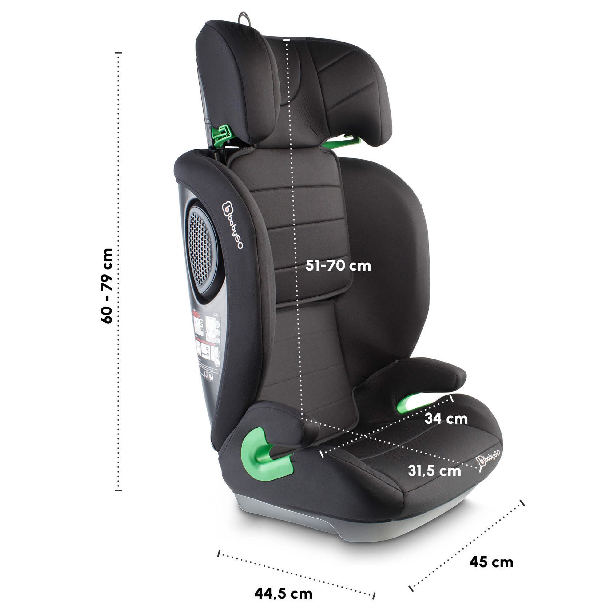 Babygo Autositz Kindersitz SafeWay I-Size 100-150cm