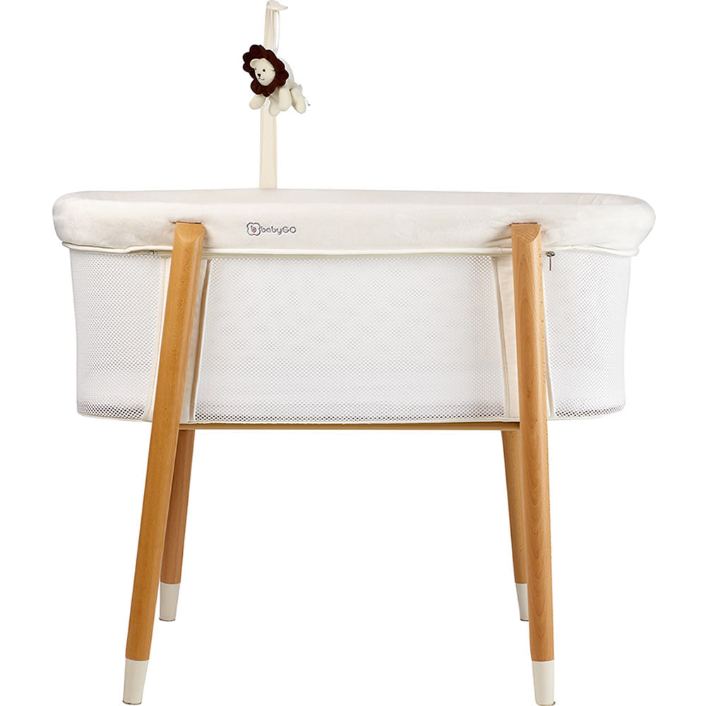 BabyGo side bed cradle baby bed Amila cream