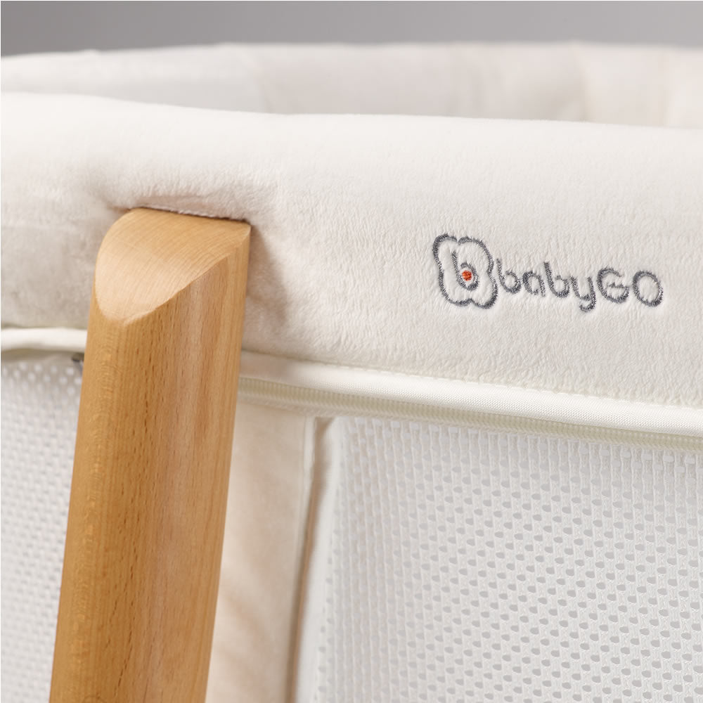 BabyGo side bed cradle baby bed Amila cream