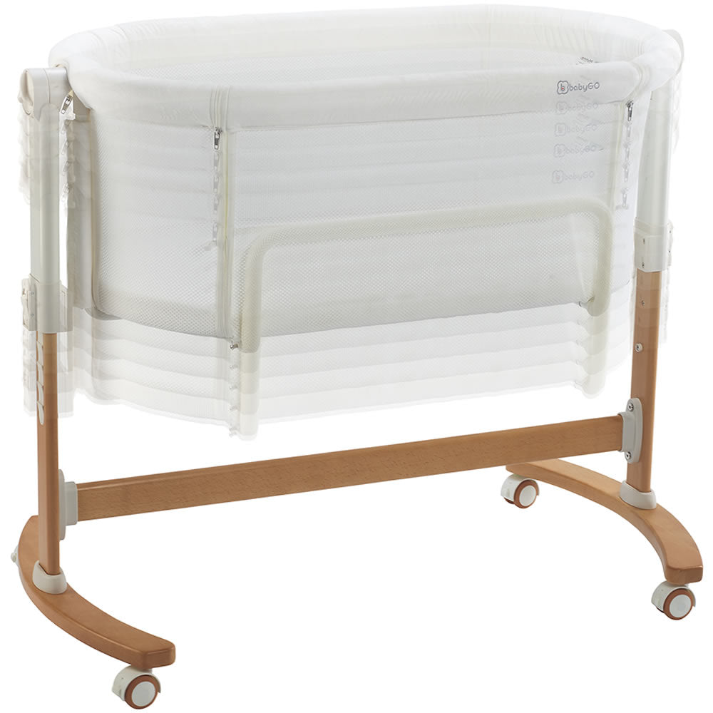 BabyGo side bed cradle baby bed Amila cream