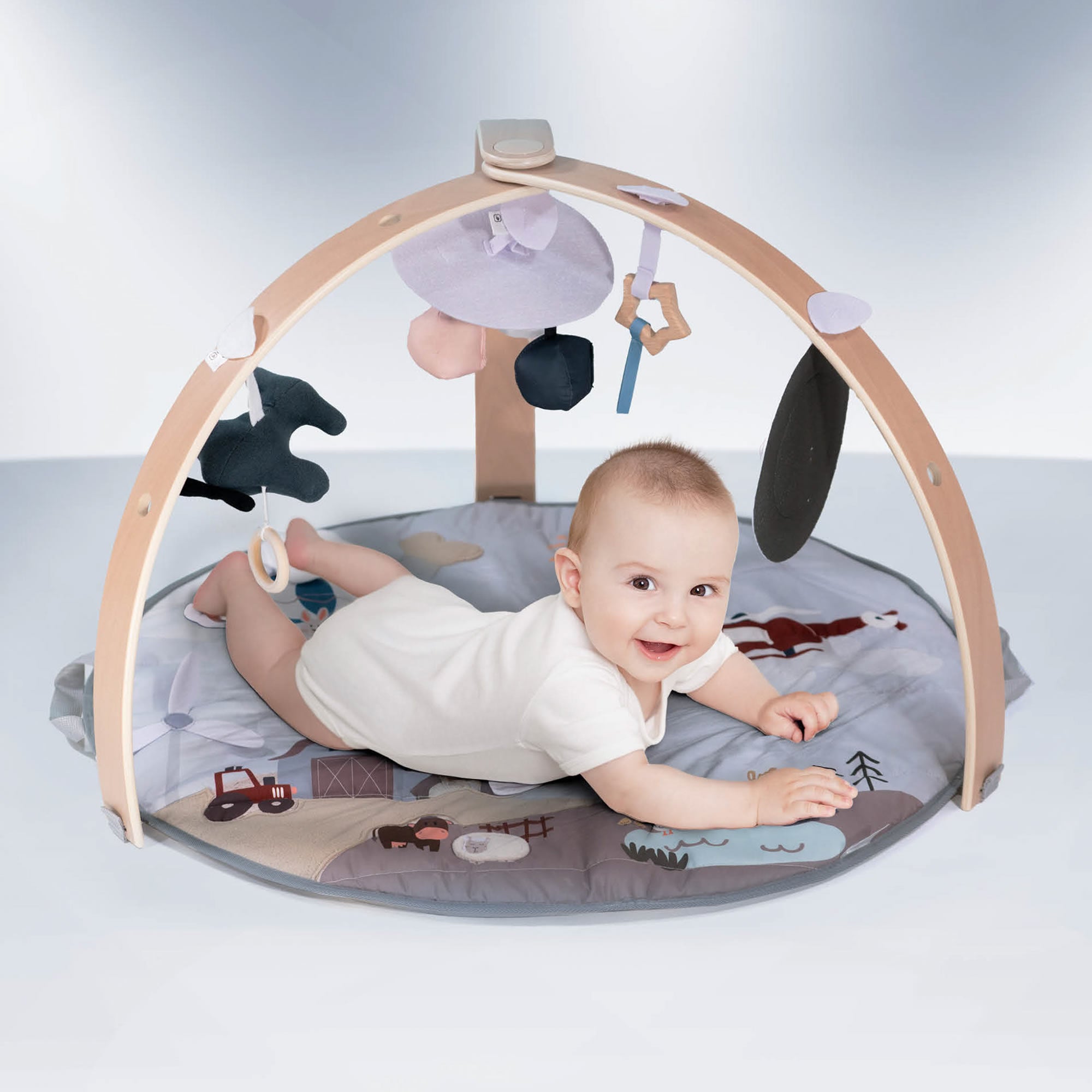 BabyGO Bianca Krabbeldecke mit Spielbogen & Activity Center