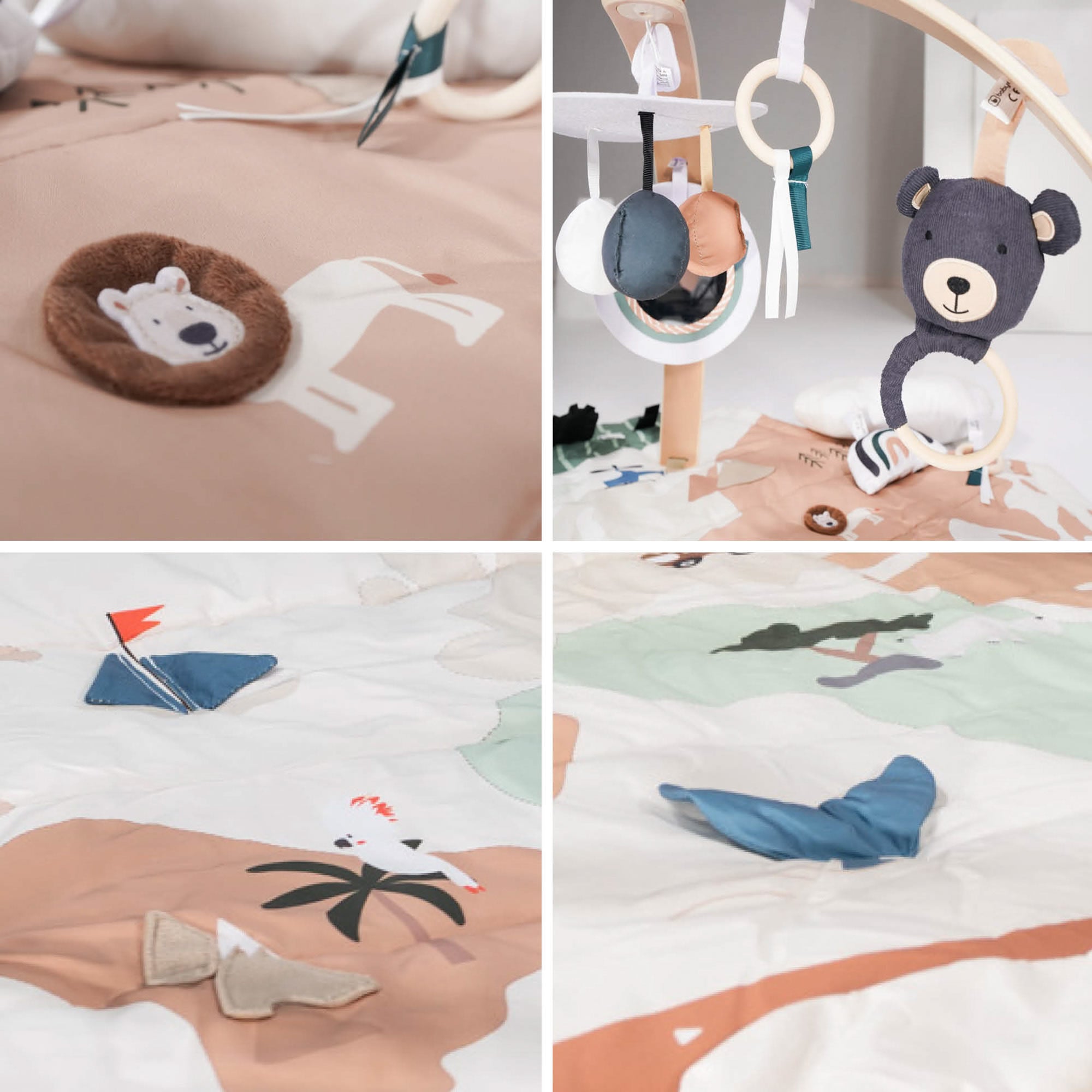 BabyGO Bianca Krabbeldecke mit Spielbogen & Activity Center