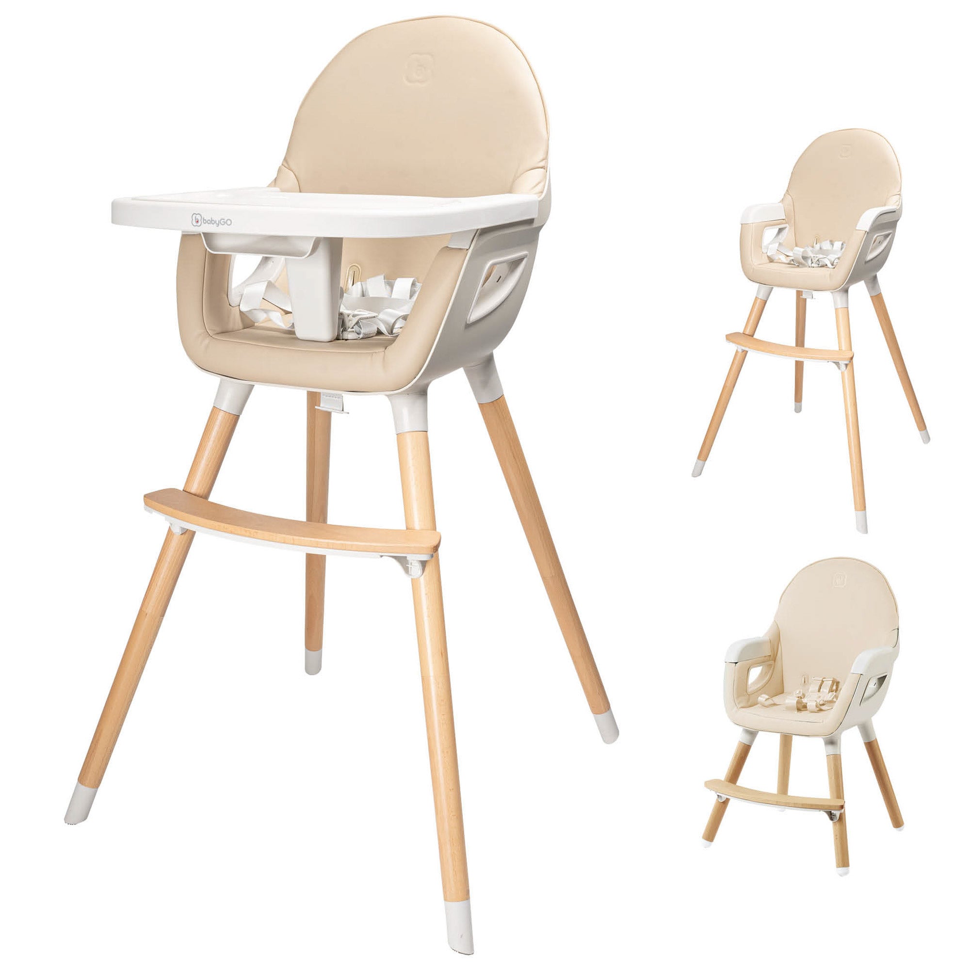 BabyGo Hochstuhl Skandi Kinderstuhl Kinderhochstuhl