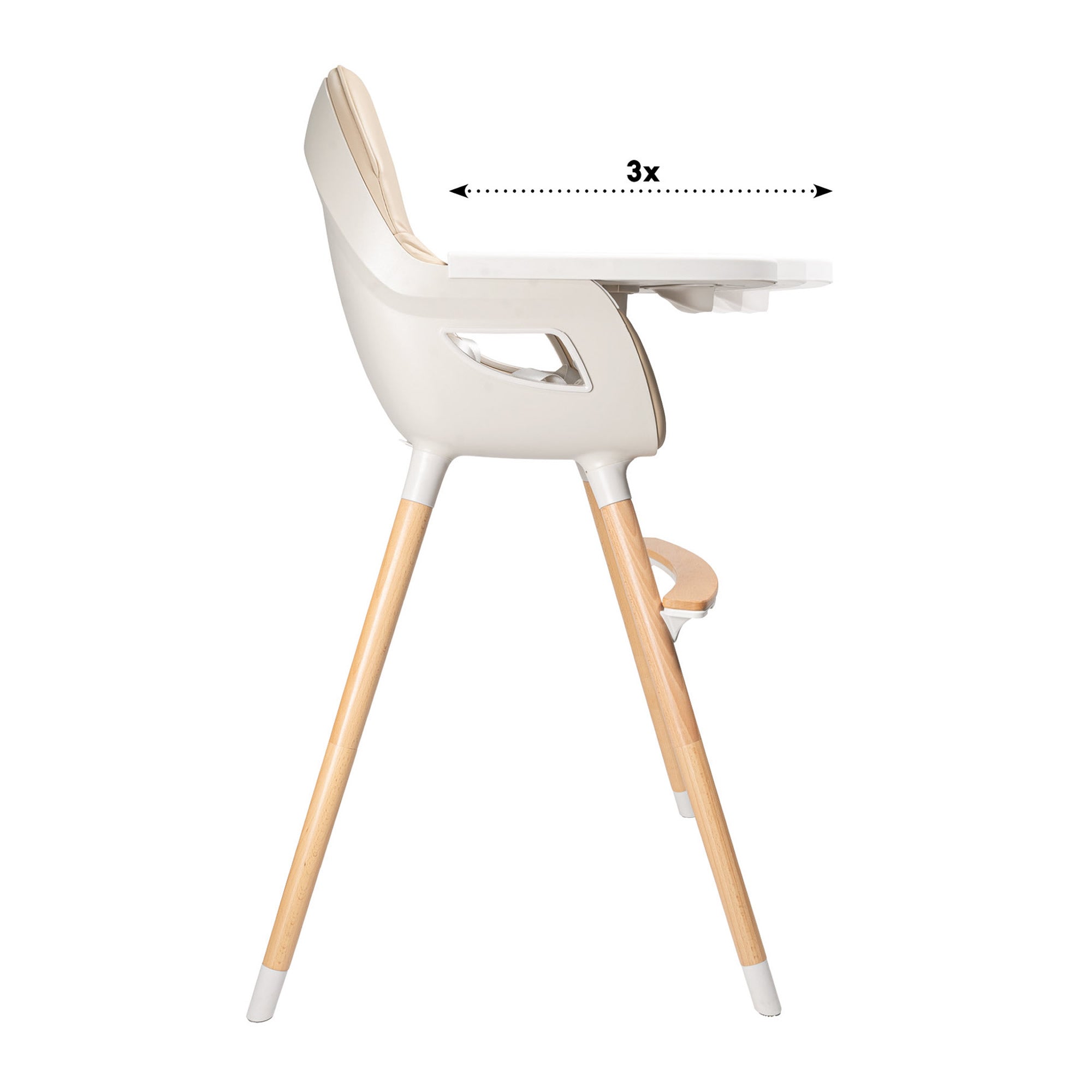 BabyGo Hochstuhl Skandi Kinderstuhl Kinderhochstuhl