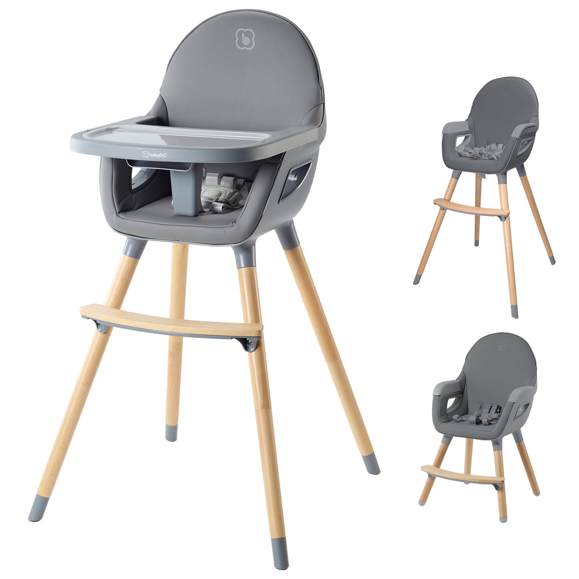 BabyGo Hochstuhl Skandi Kinderstuhl Kinderhochstuhl