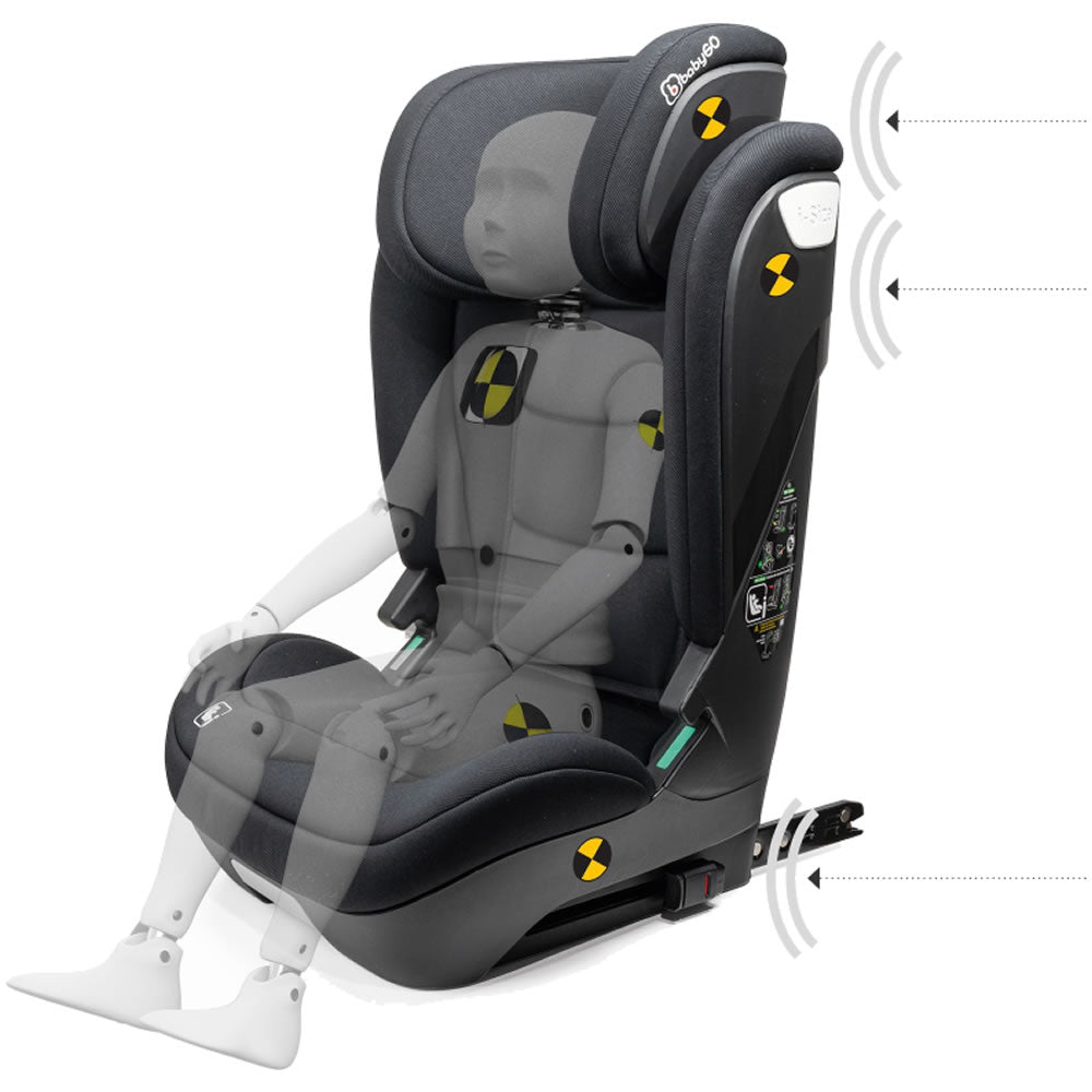 Babygo Kindersitz Motion Autositz verstellbare Rückenlehne 100-150 cm
