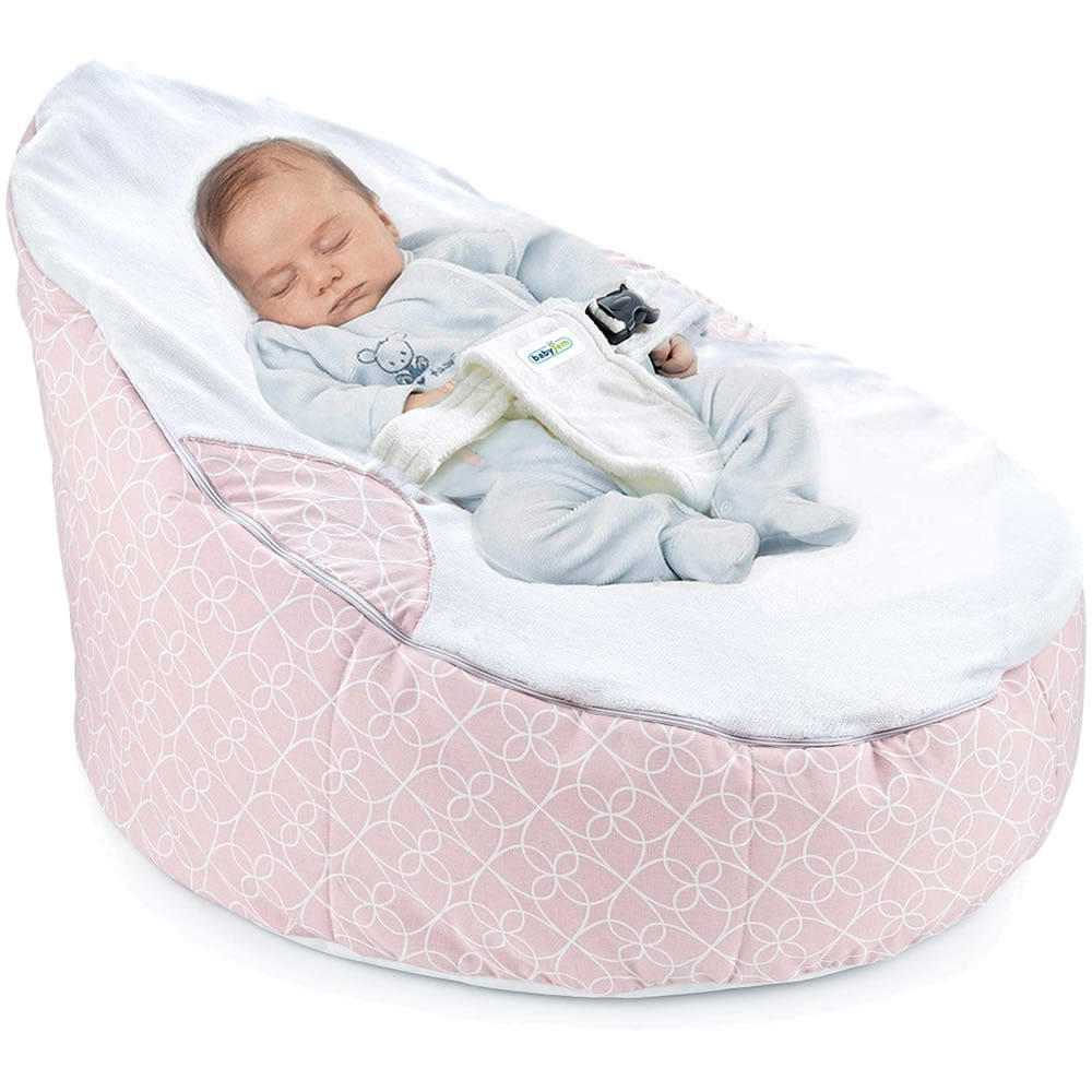 BabyJem Bean Bag Baby Bean Bag Seat Cushion Pink