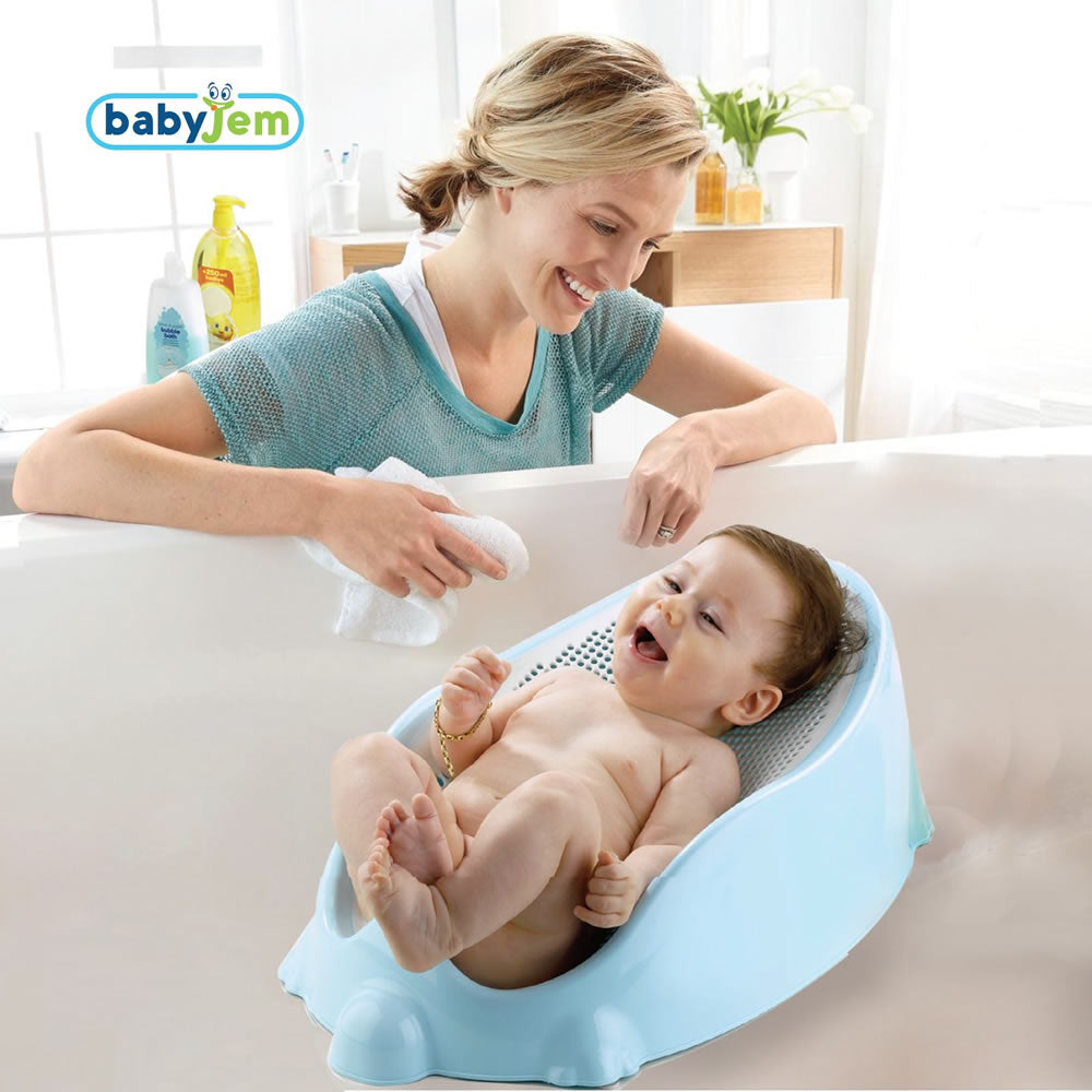 BabyJem Soft Baby Badesitz Badewannensitz Grau