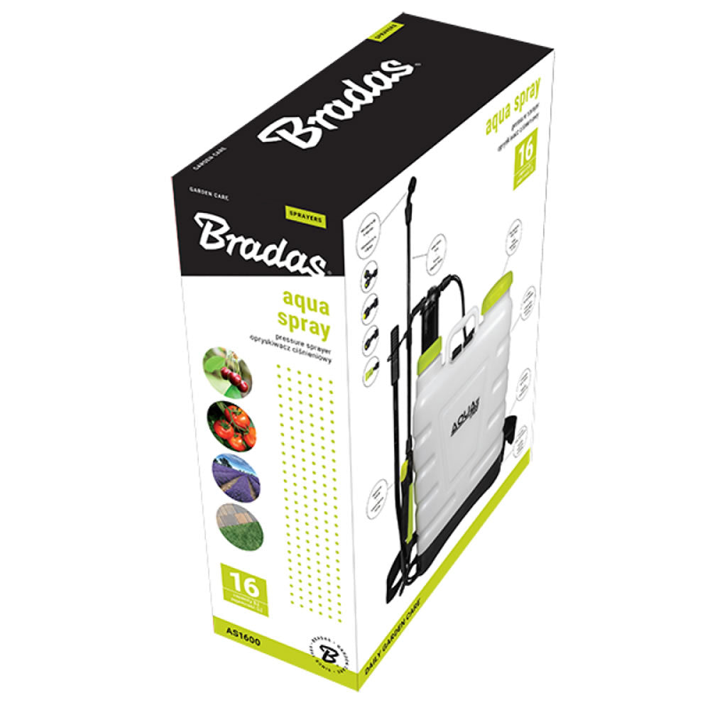 Bradas Rückenspritze Gartenspritze Unkrautspritze 16 Liter