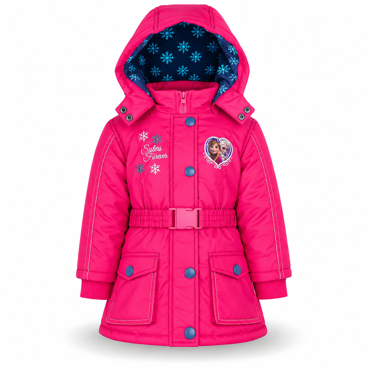 Disney Frozen Winterjacke Mädchen – Wintermantel mit Kapuze