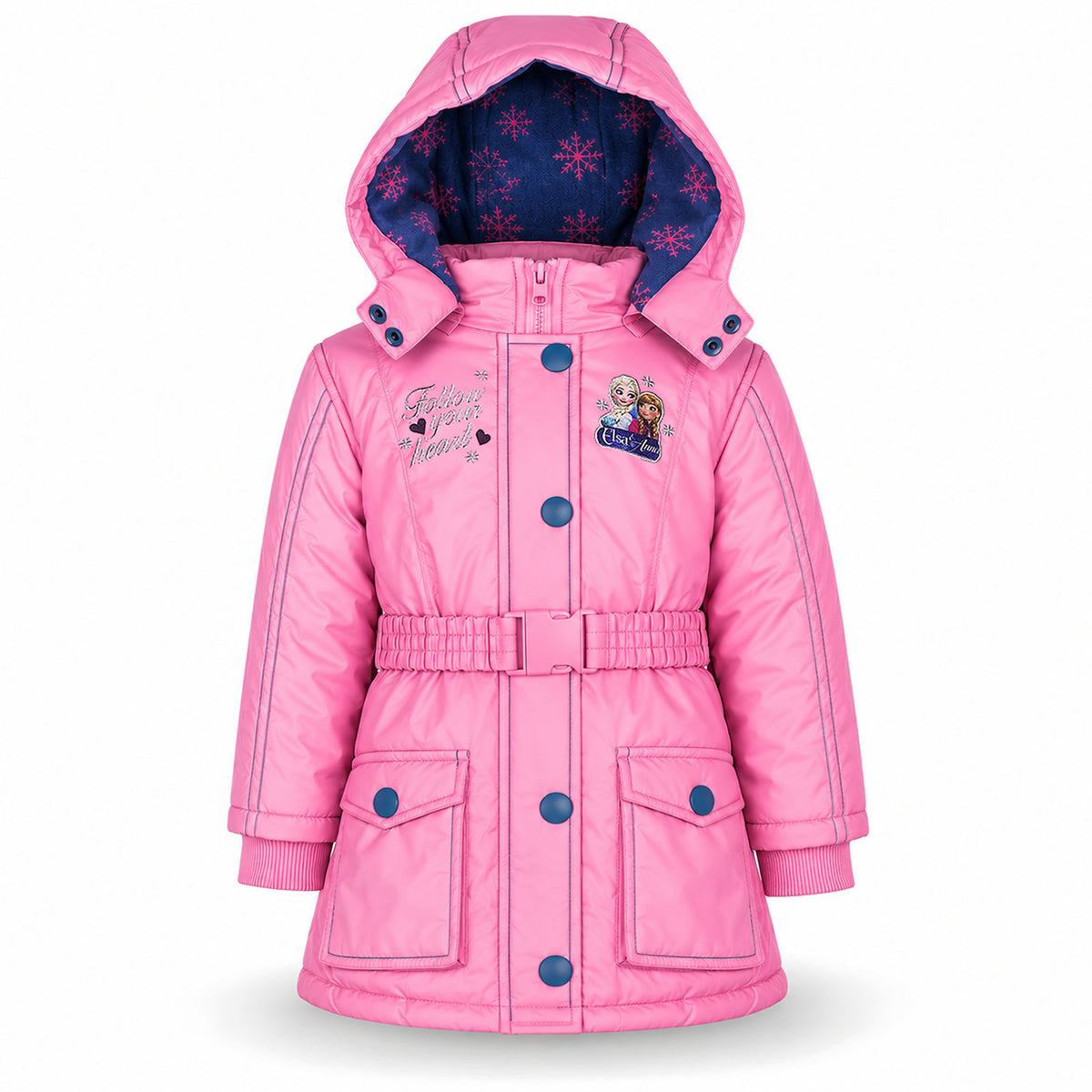 Disney Frozen Winterjacke Mädchen – Wintermantel mit Kapuze
