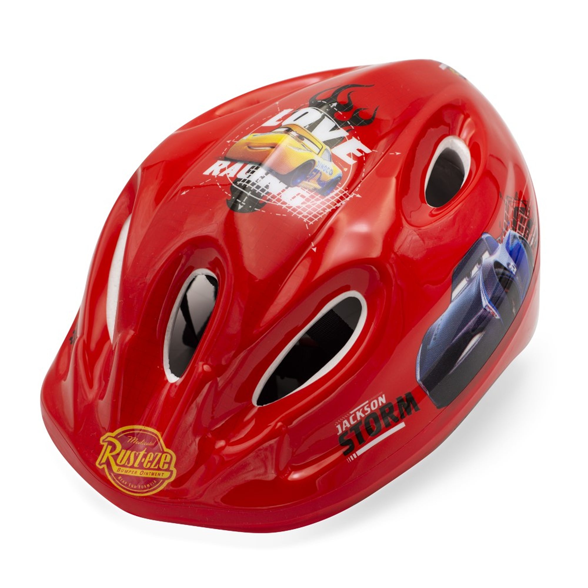 Cars Kinder Fahrradhelm – Disney Lightning McQueen Helm verstellbar 52–56 cm