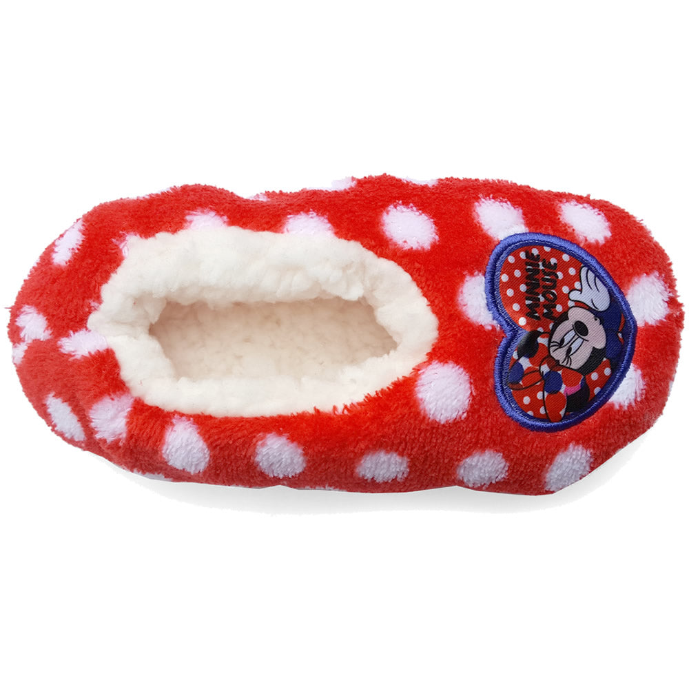 Minnie Maus Hausschuhe Puschen Pantoffeln Mädchen Kinder Disney