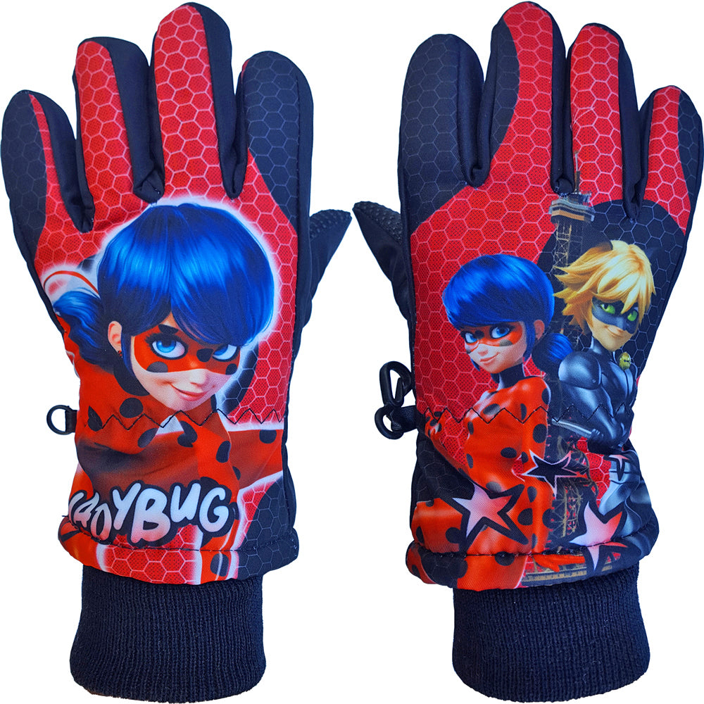 ladybug handschuhe Ladybug Kinder Skihandschuhe – Miraculous Winterhandschuhe für Mädchen