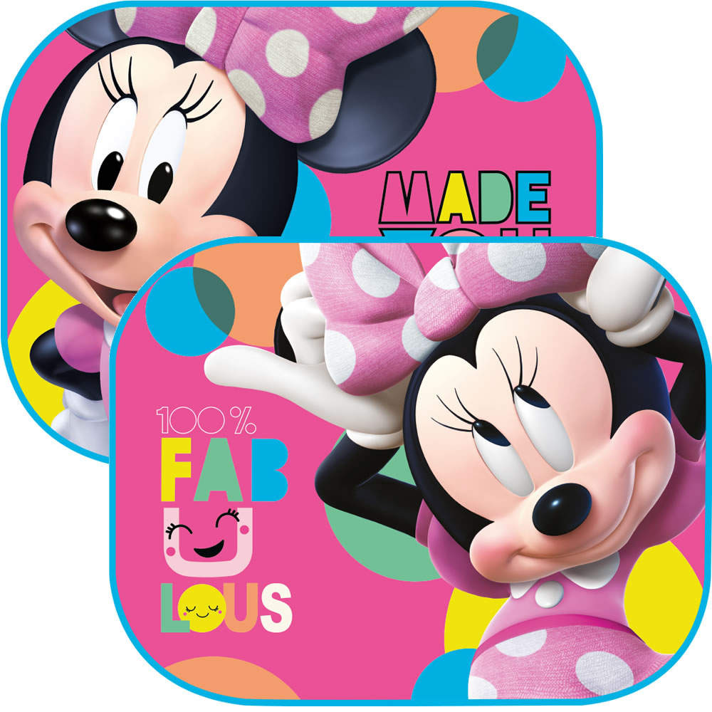 Minnie Maus Sonnenschutz fürs Auto 2er Set