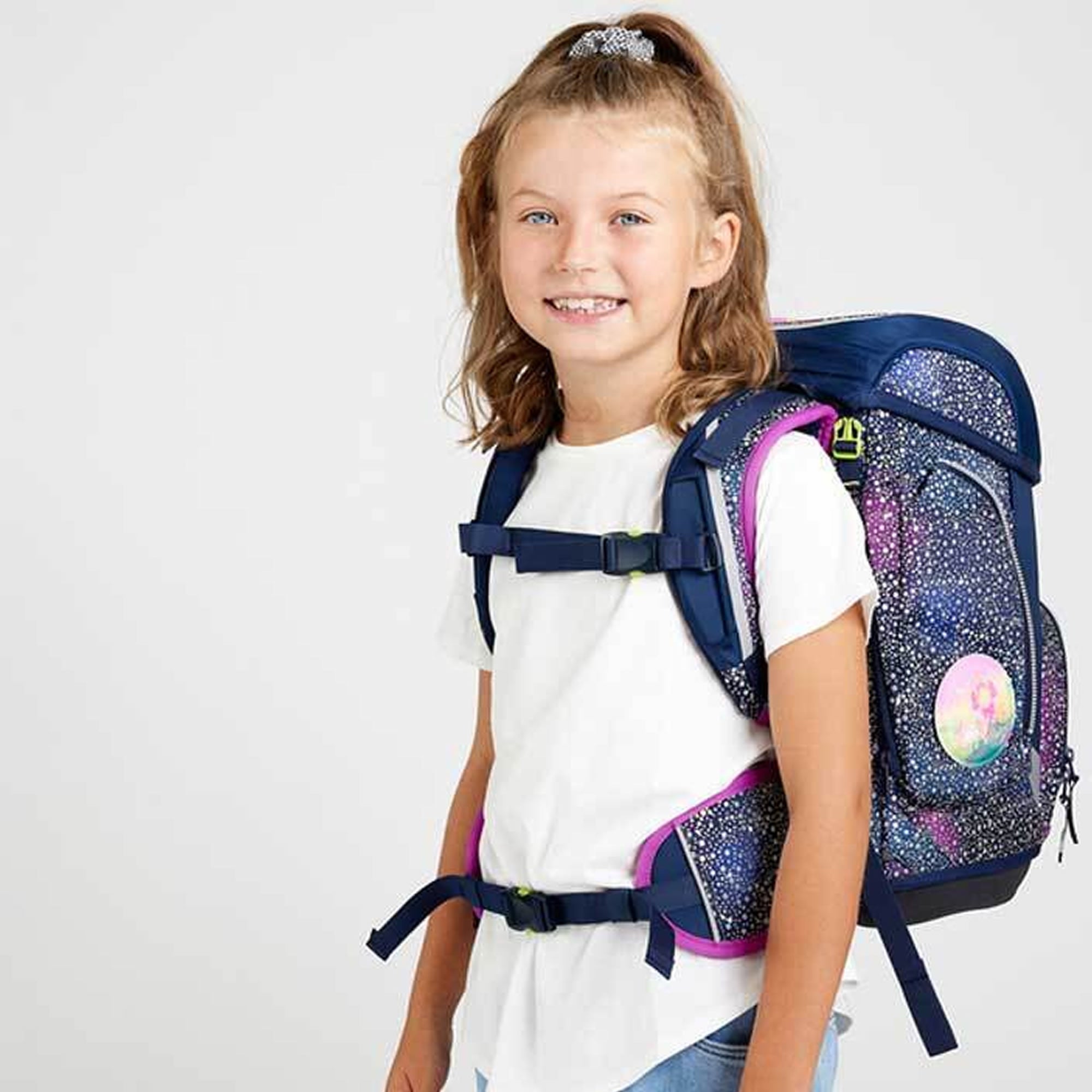 Ergobag Cubo Schulranzen Bärlaxy – Set 5-tlg.