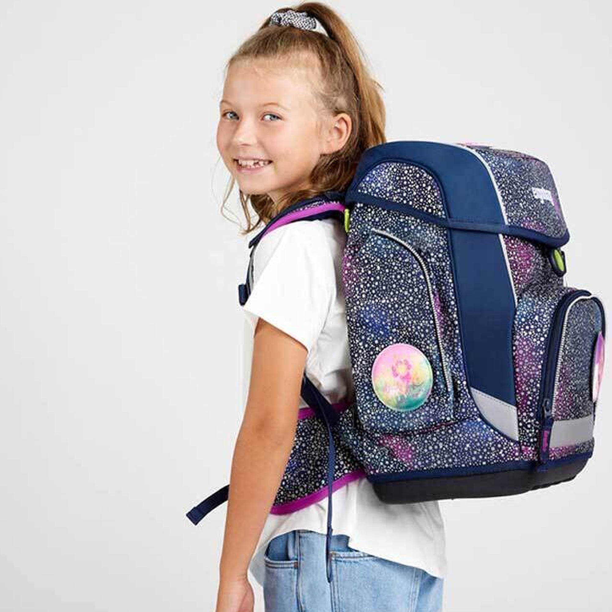 Ergobag Cubo Schulranzen Bärlaxy – Set 5-tlg.