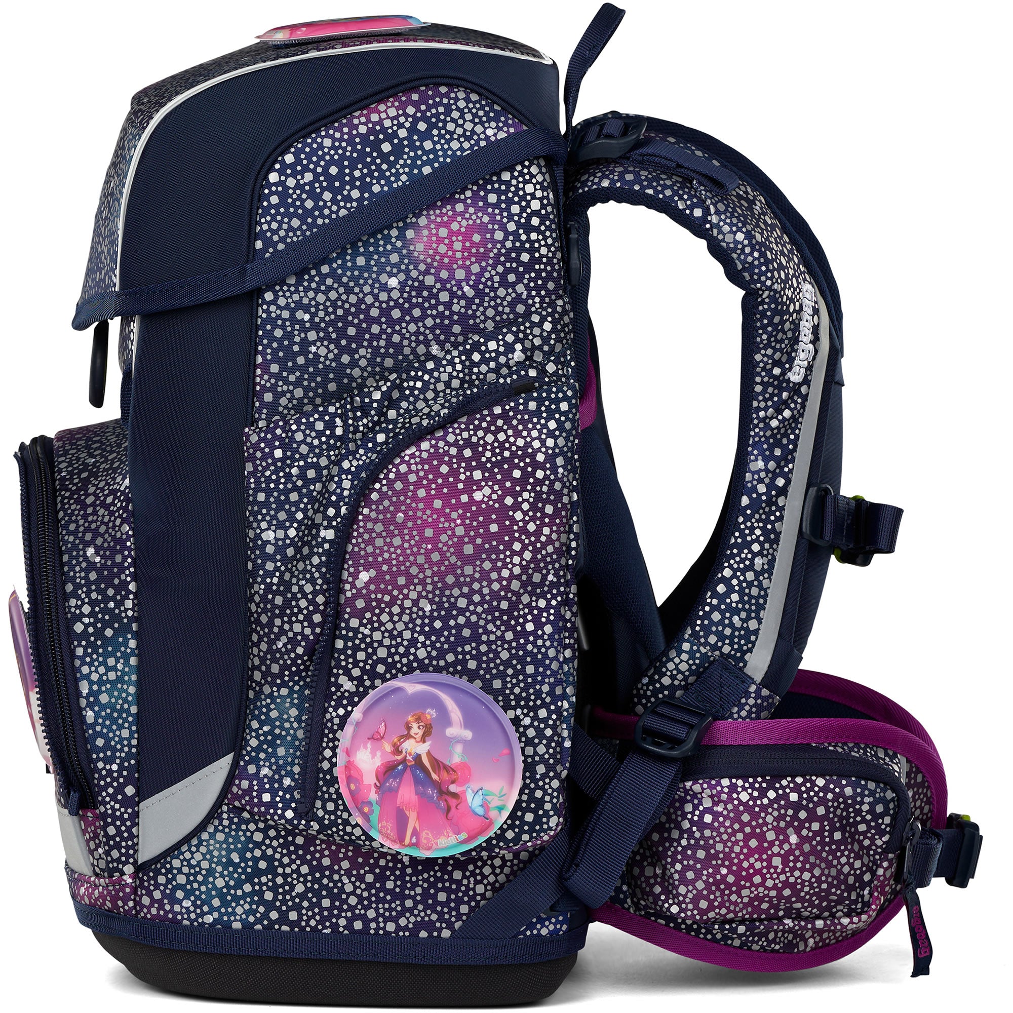 Ergobag Cubo Schulranzen Bärlaxy – Set 5-tlg.