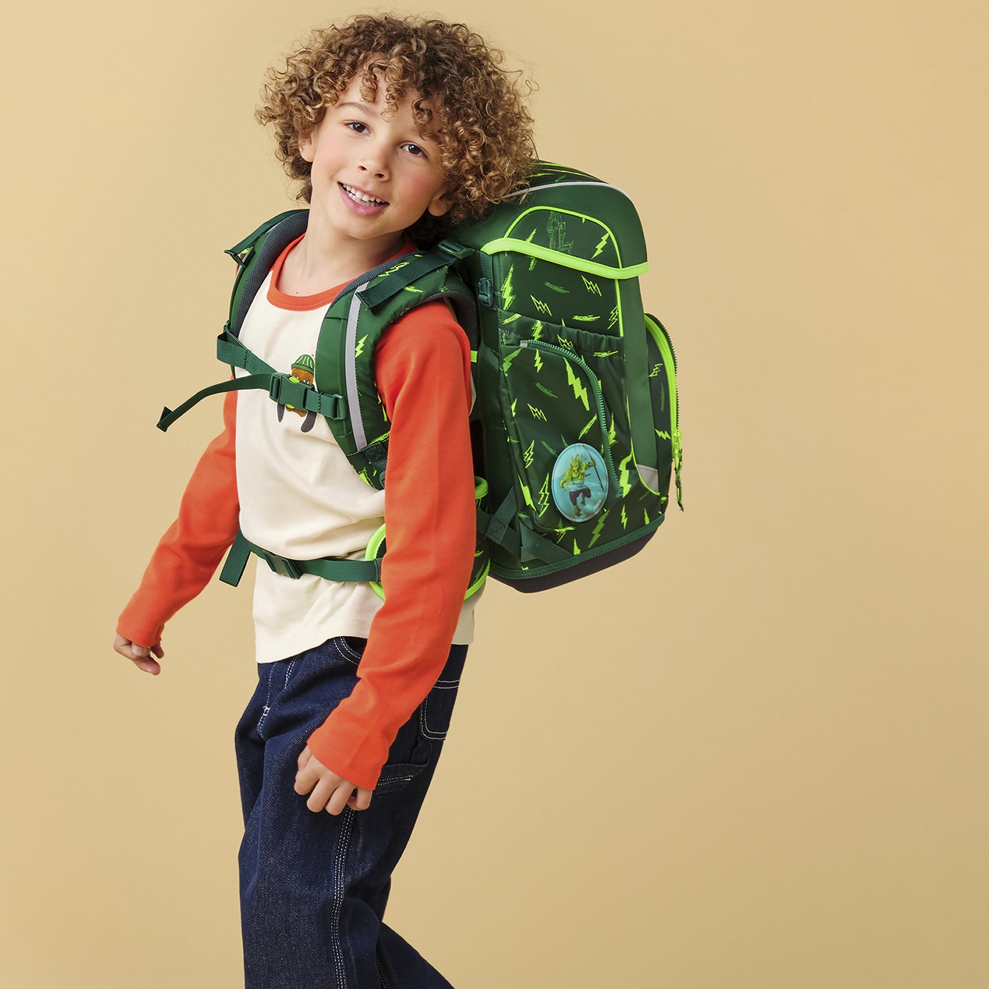 Ergobag Cubo Schulranzen Bärtastisch – Set 5-tlg.