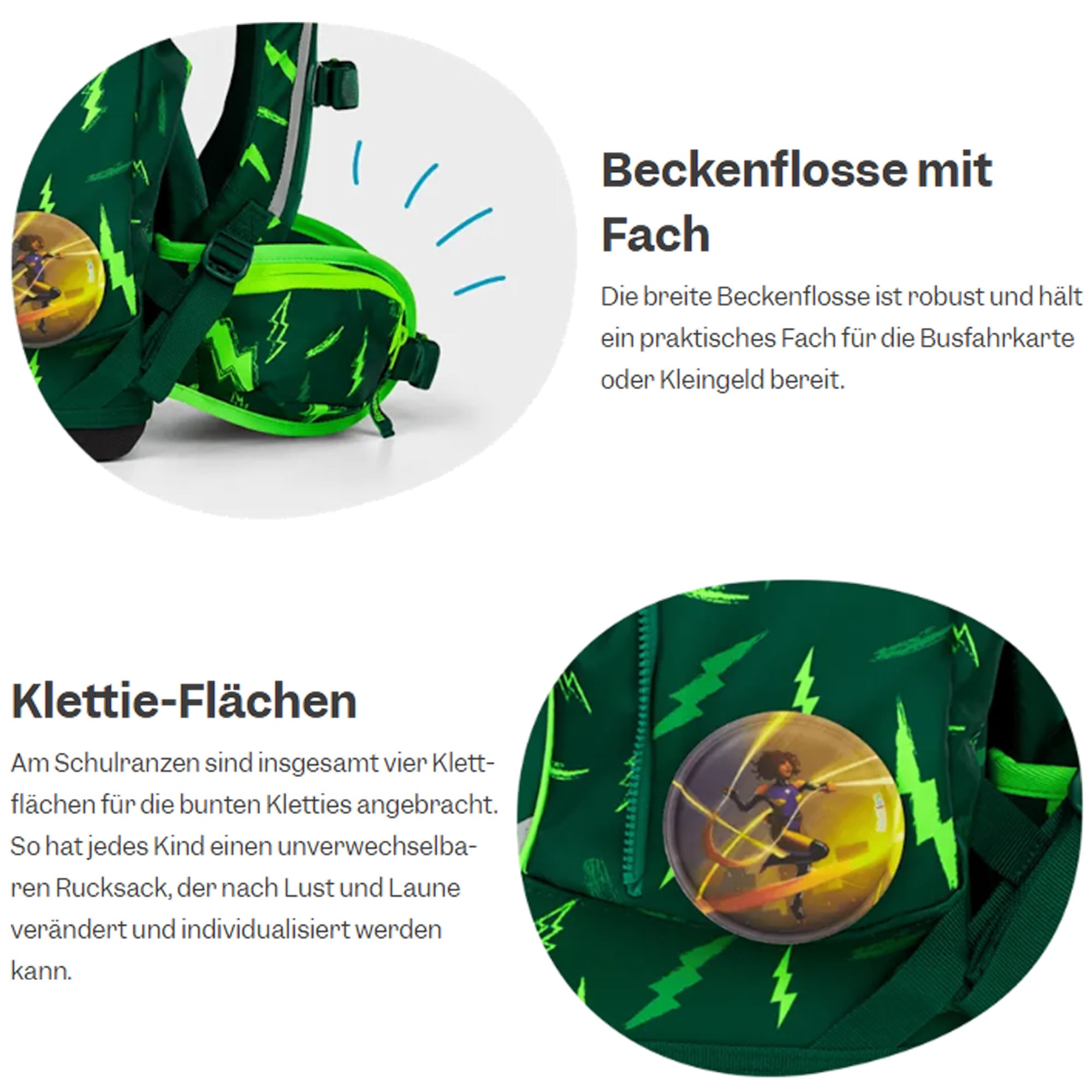 Ergobag Cubo Schulranzen Bärtastisch – Set 5-tlg.
