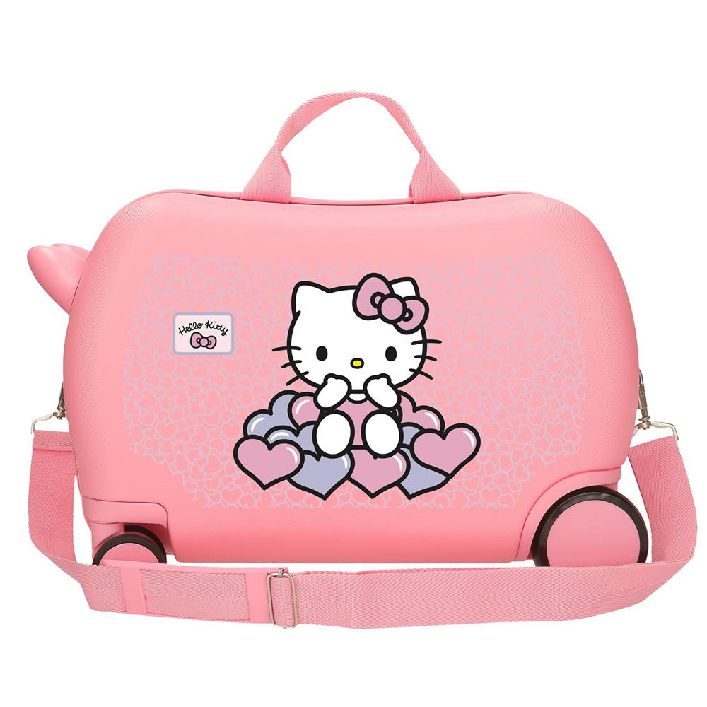 Hello Kitty Sitzkoffer Kinder Hartschalen Koffer Ziehkoffer