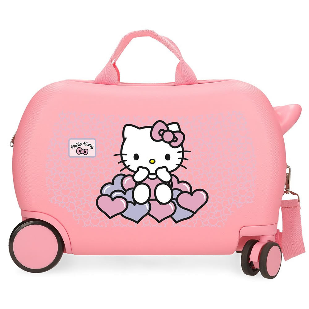 Hello Kitty Sitzkoffer Kinder Hartschalen Koffer Ziehkoffer