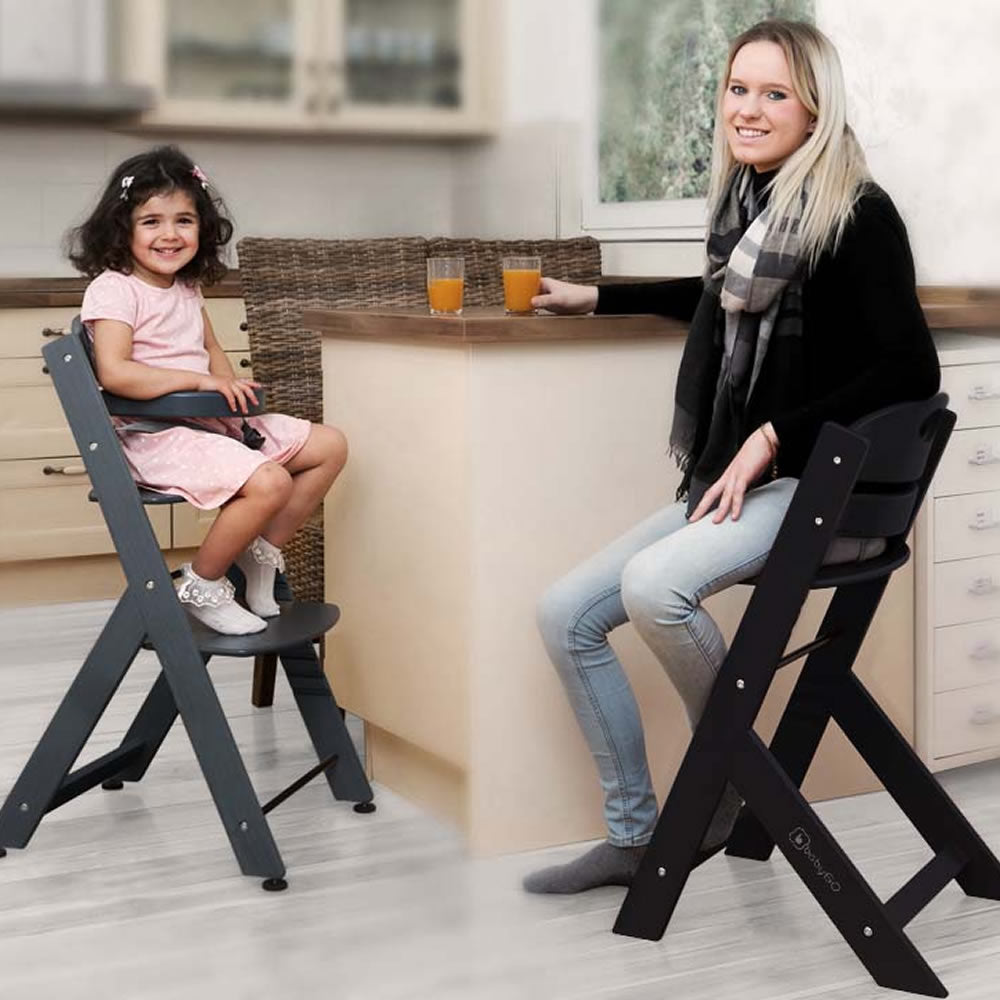 Children's high chair wooden high chair stair high chair Family BabyGo