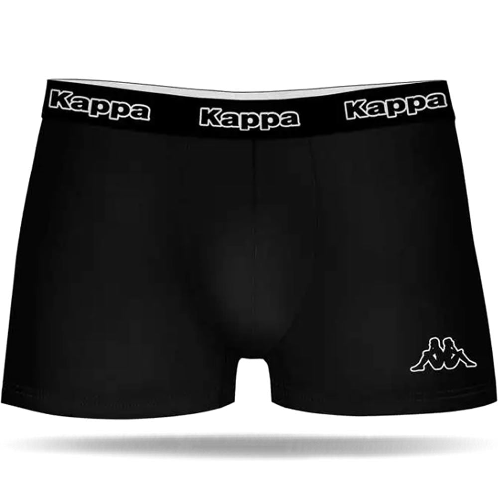 Kappa Boxershorts Herren Unterhose 6er Pack Schwarz