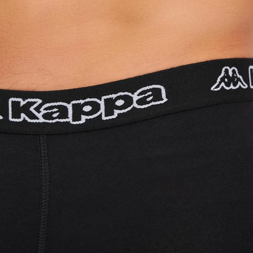 Kappa Boxershorts Herren Unterhose 6er Pack Schwarz