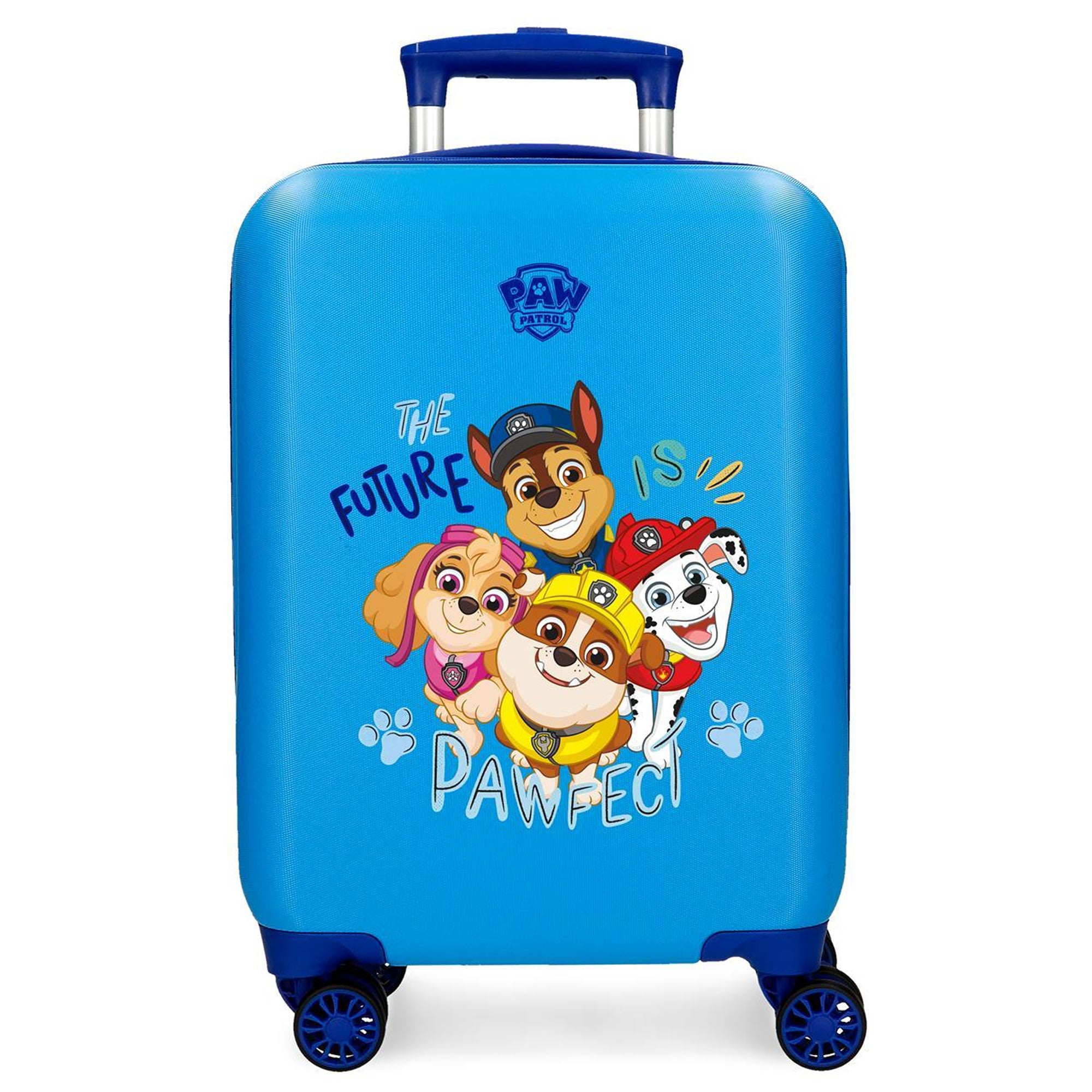 Paw Patrol Kinderkoffer Trolley 50 cm – Hartschale Blau „The Future is Pawfect“