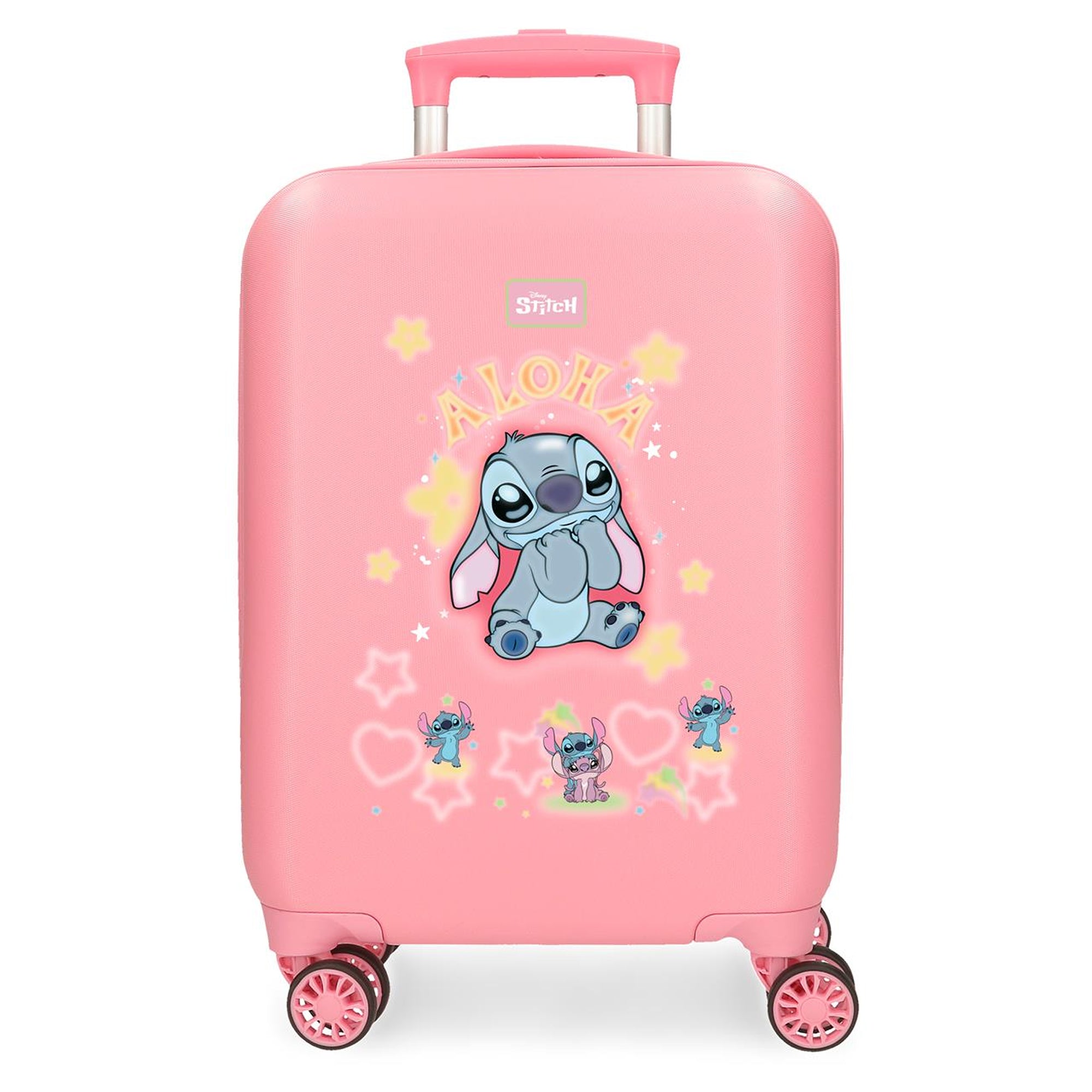 Stitch Kinder Koffer Trolley 50 cm – Hartschale Rosa „Aloha“