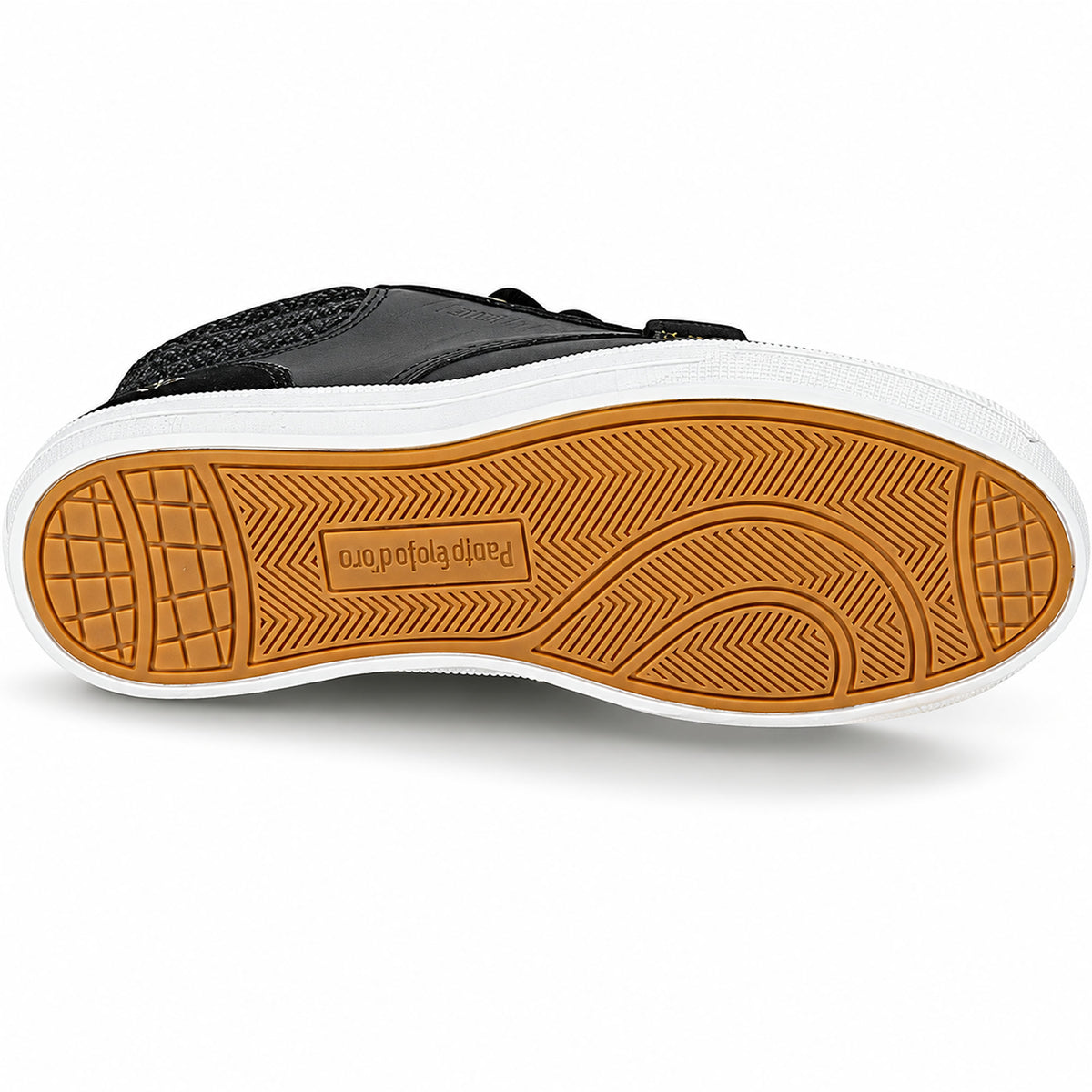 Kinder High Top Sneaker Schwarz – Echtleder Pantofola d’Oro Aosta Mid Jr.