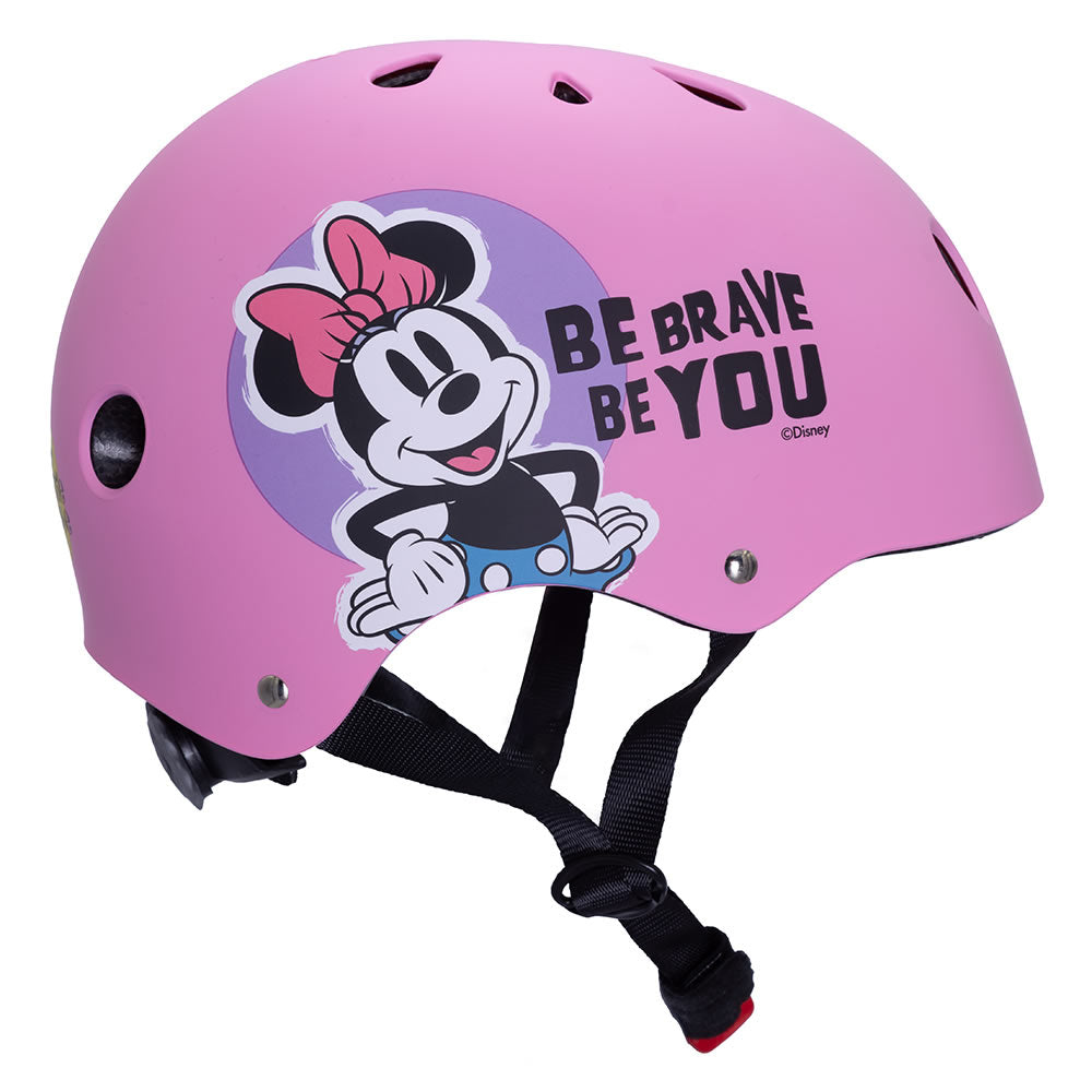 Minnie Maus Skaterhelm Fahrradhelm Kinder Helm verstellbar 52 - 56 cm Rosa