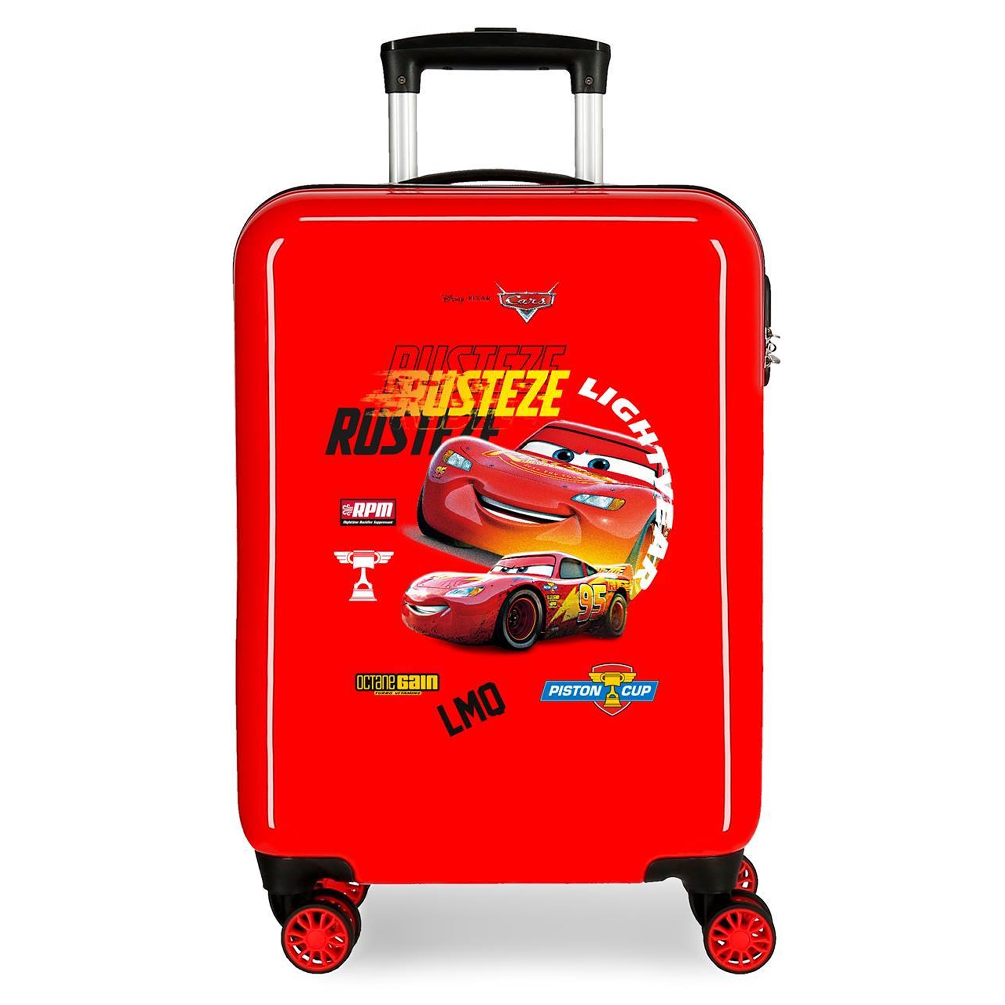 Cars Kinderkoffer Trolley 50 cm – Disney Lightning McQueen Hartschalenkoffer Rot