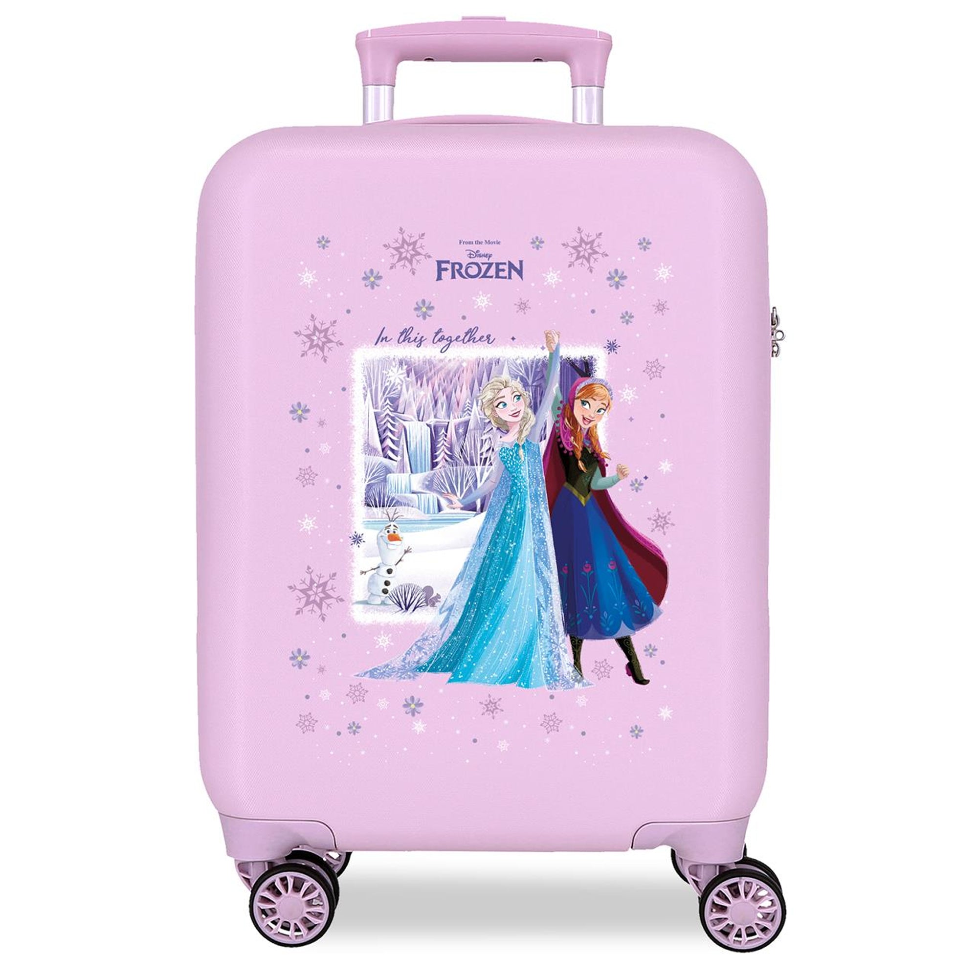 Frozen Kinderkoffer Trolley 50 cm – Disney Hartschalenkoffer Lila mit Elsa & Anna
