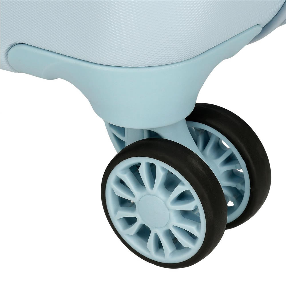 Dumbo Kinder Koffer Trolley 50 cm – Hartschale Hellblau „Up in the Clouds“