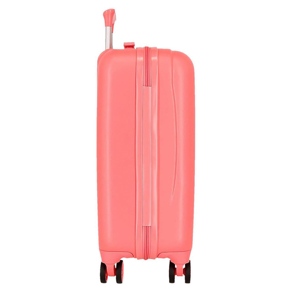 Bambi Kinder Koffer Trolley 50 cm – Hartschale Rosa „Besties Forever“