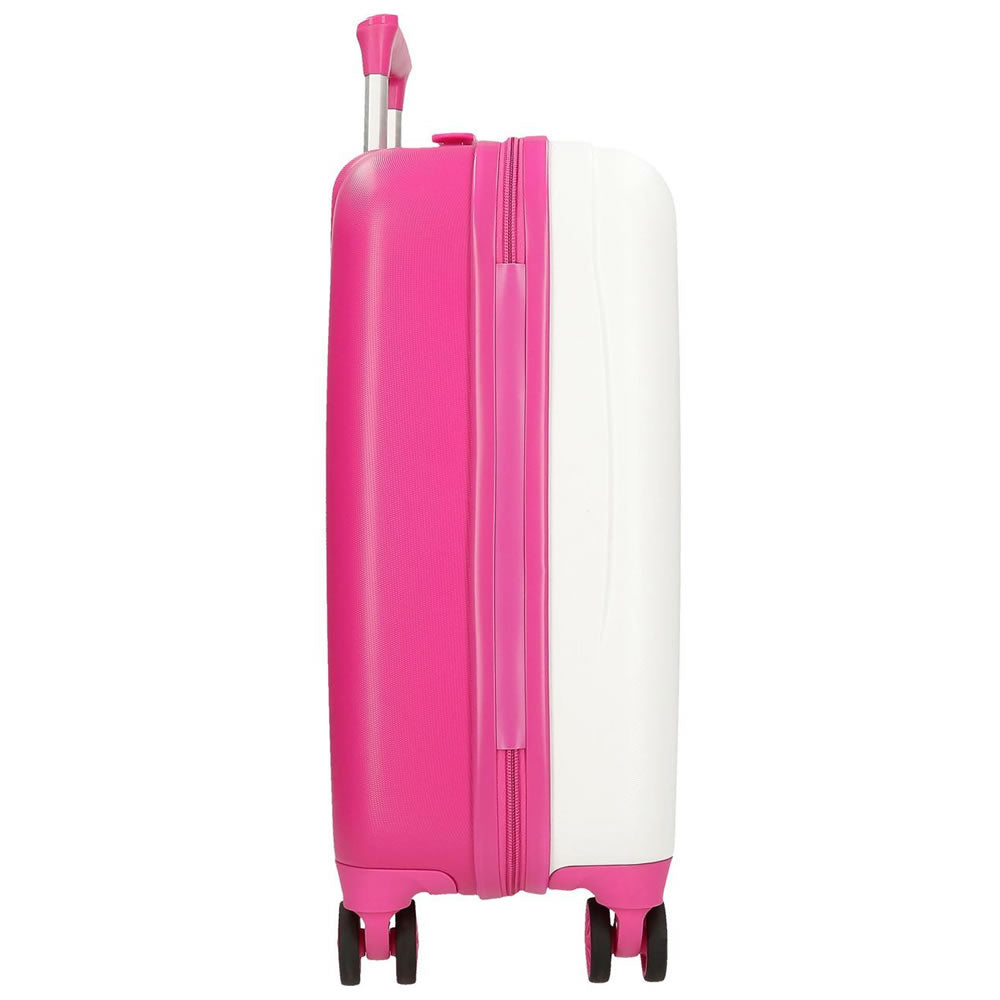 Minnie Mouse Kinder Koffer Trolley 50 cm – Hartschale Weiß / Pink