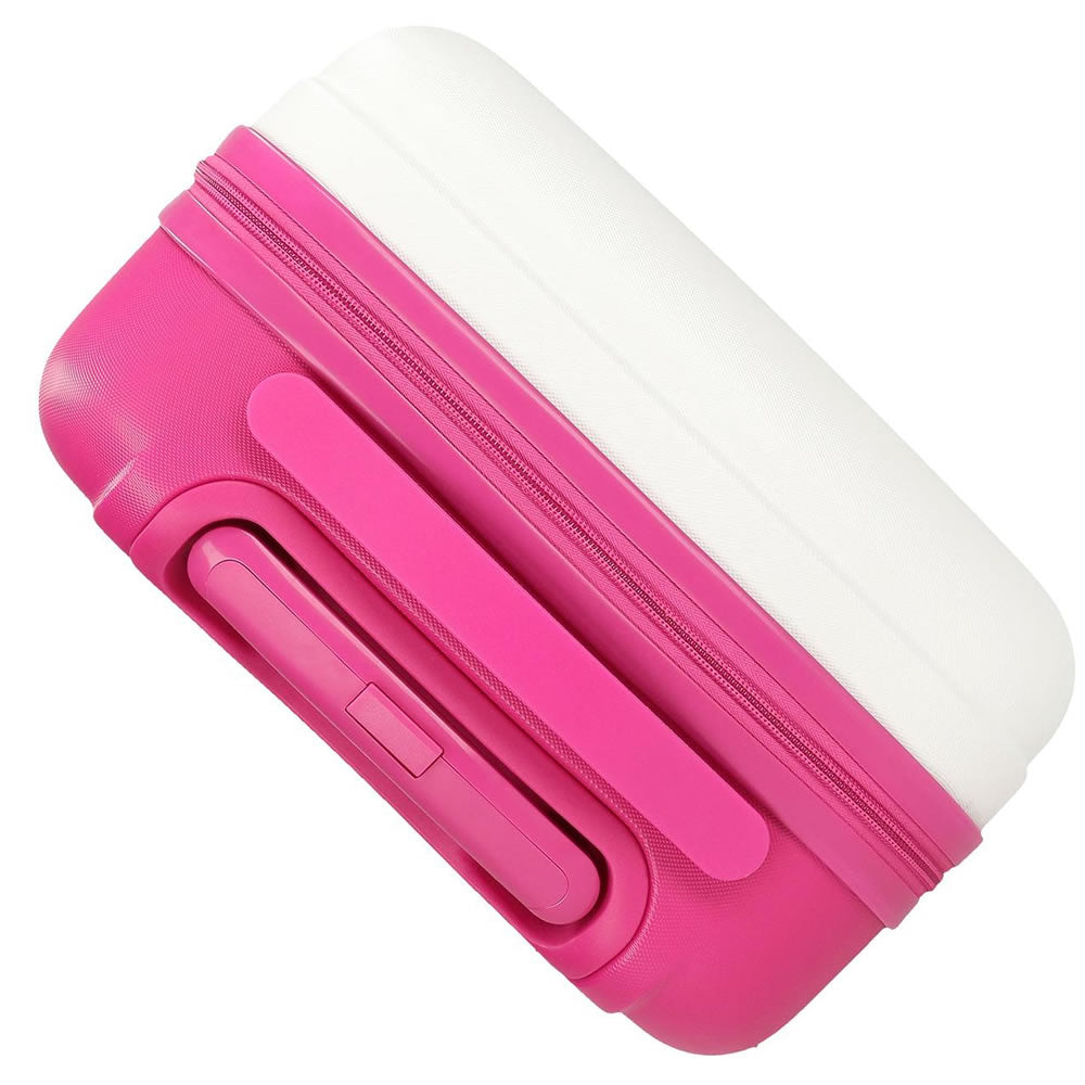 Minnie Mouse Kinder Koffer Trolley 50 cm – Hartschale Weiß / Pink