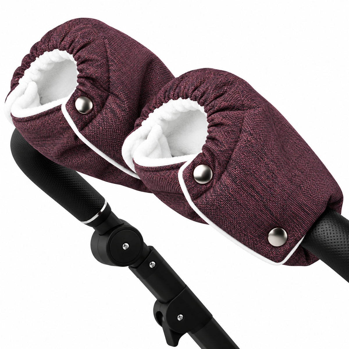 Kinderwagen Handschuhe Bordeaux – Handwärmer mit Fleece