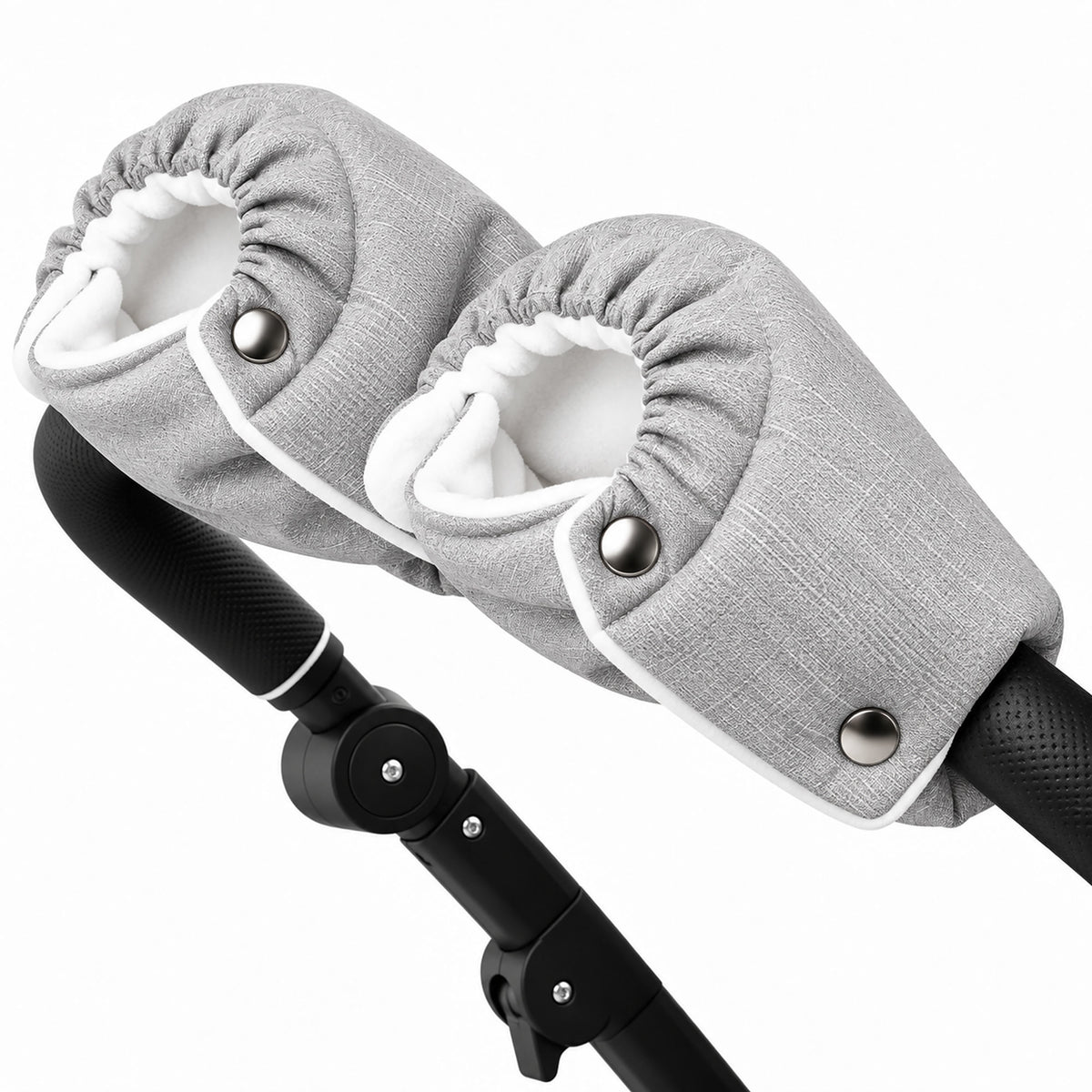 Kinderwagen Handschuhe Hellgrau – Handwärmer mit Fleece