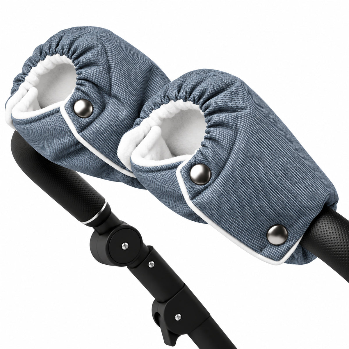 Kinderwagen Handschuhe Taubenblau – Handwärmer mit Fleece