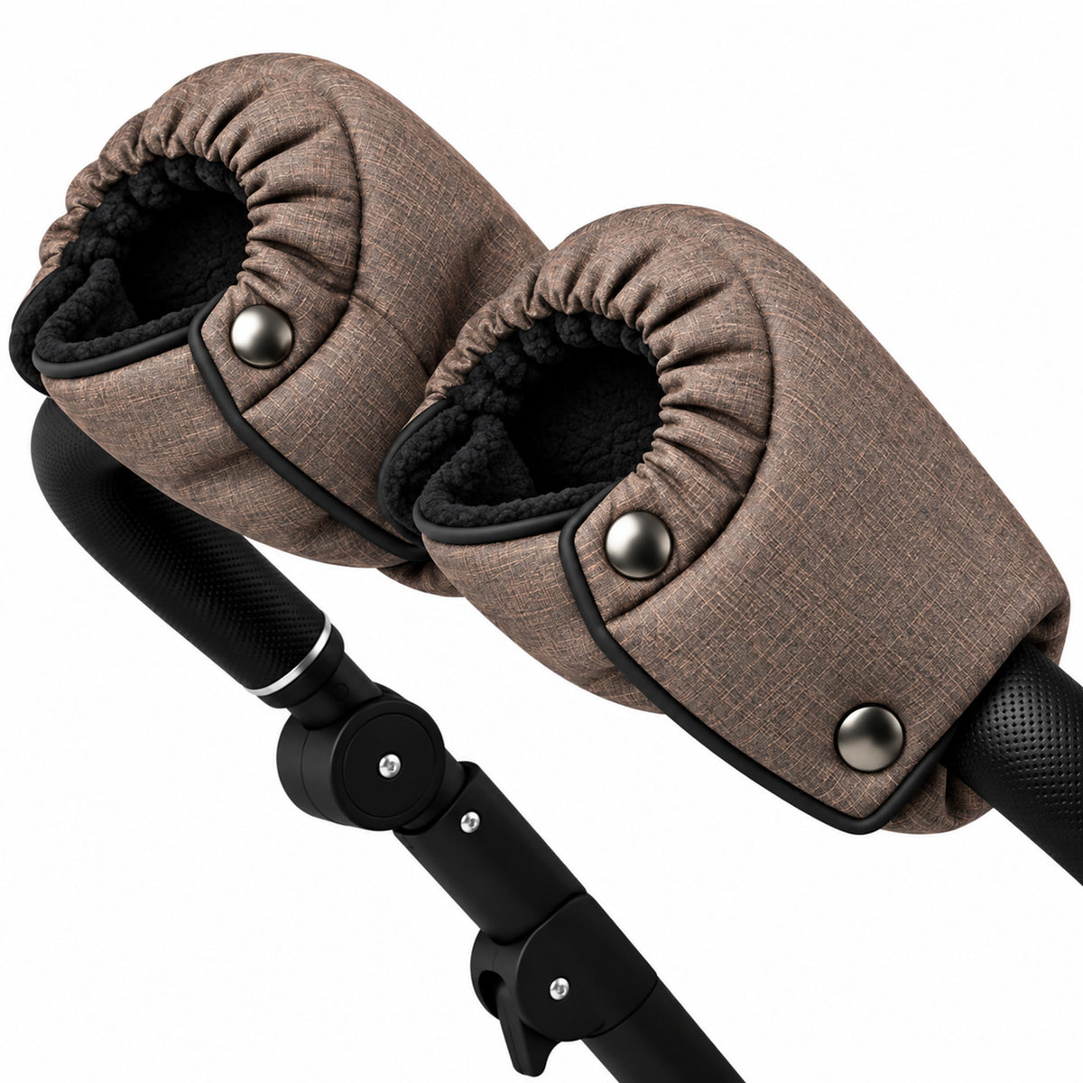 Kinderwagen Handschuhe Taupe – Handwärmer mit Fleece