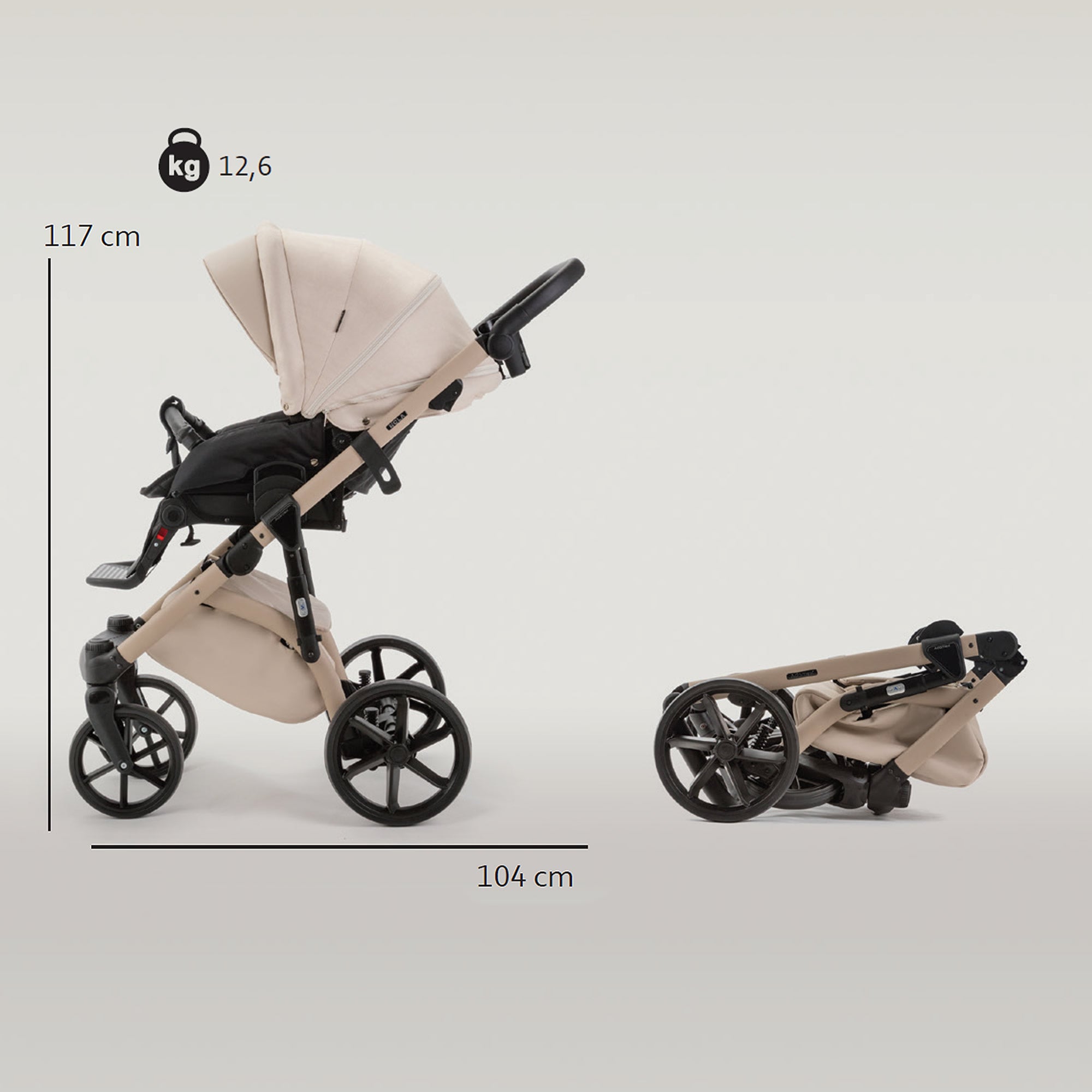 Knirpsenland Lifetime 2.0 Kombi-Kinderwagen – Hellblau (Sky Blue Edition)