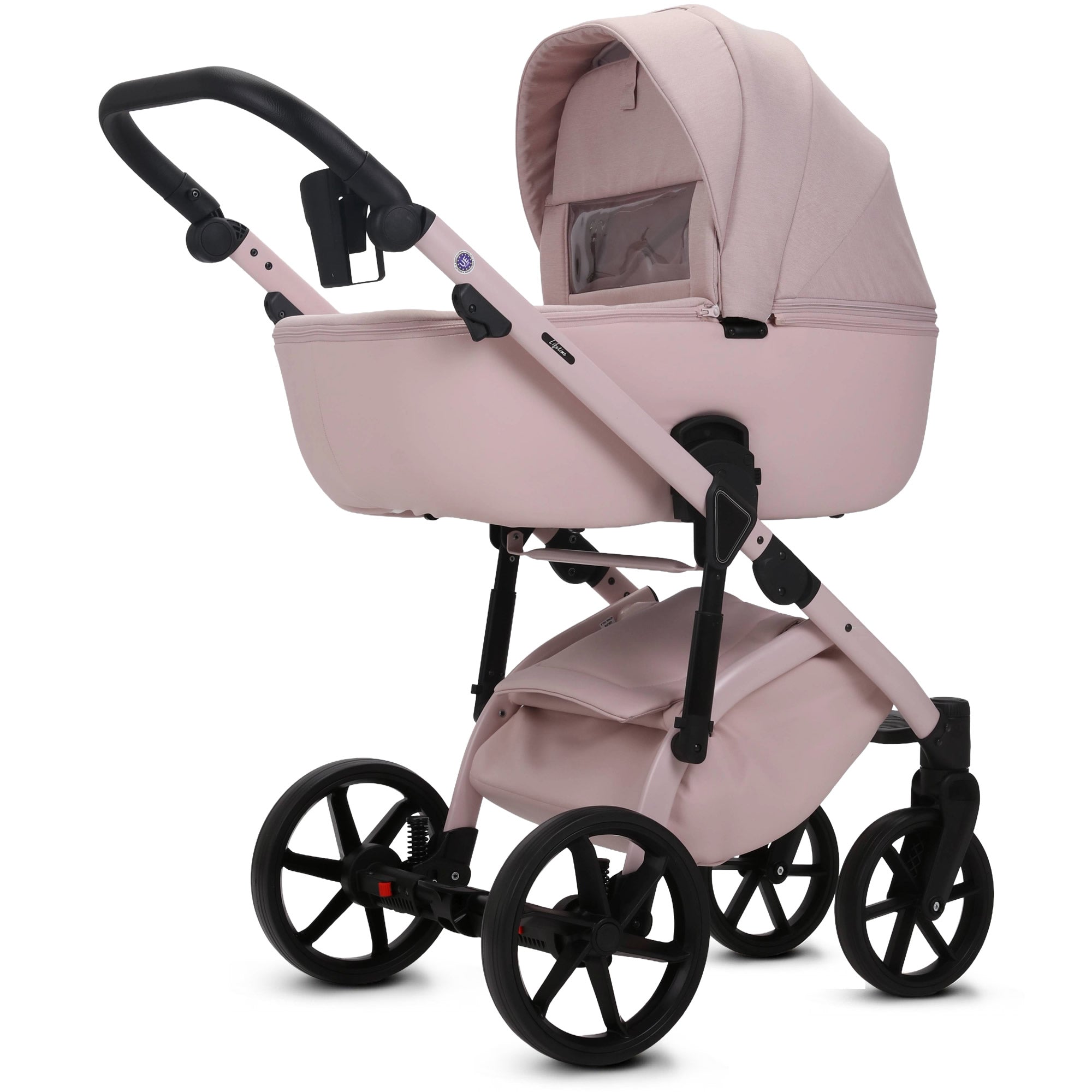 Knirpsenland Lifetime 2.0 – Rosa | Traumhafter Kombi-Kinderwagen für kleine Prinzessinnen